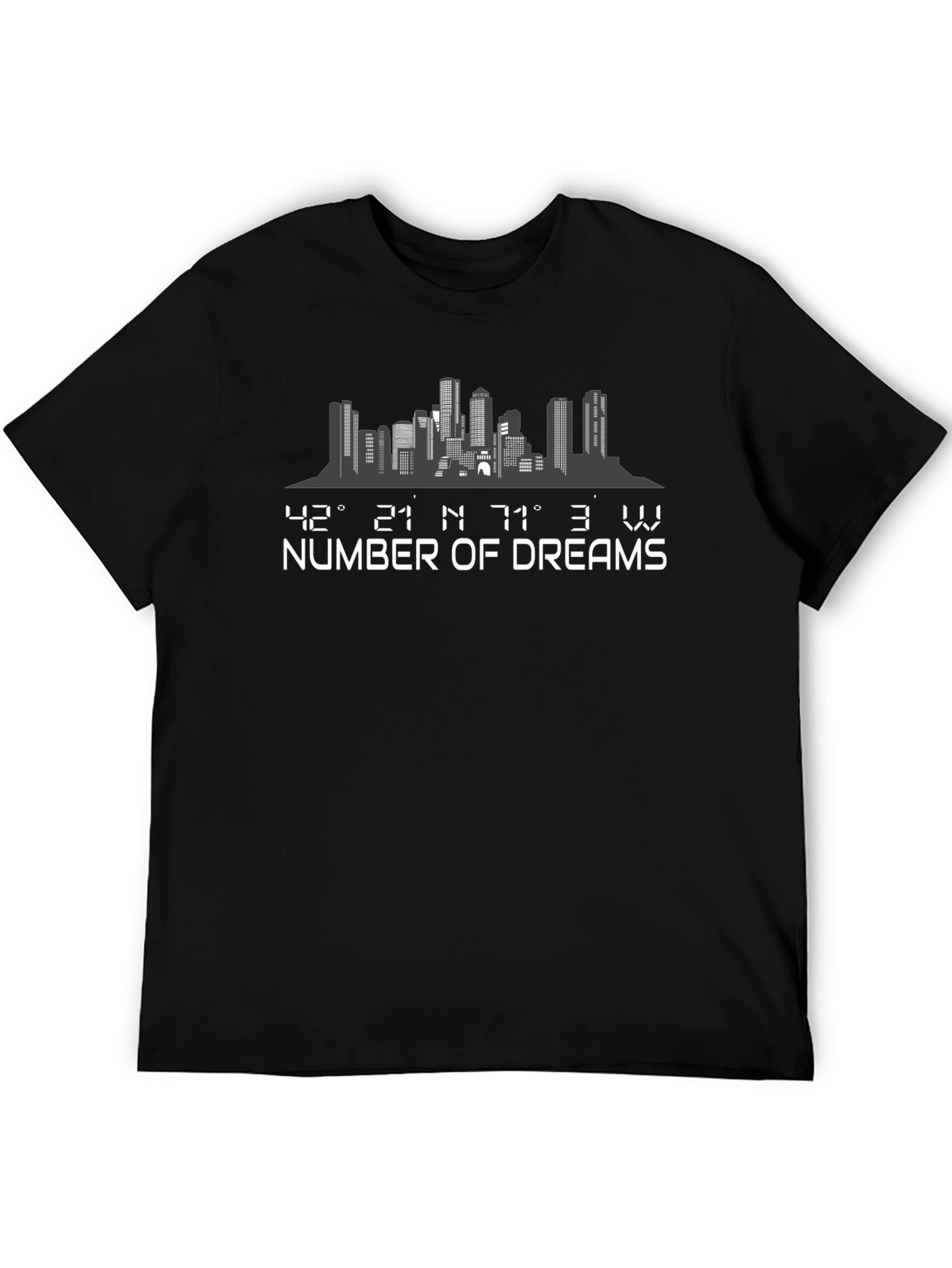 Cityscape Number of Dreams Black T-Shirt