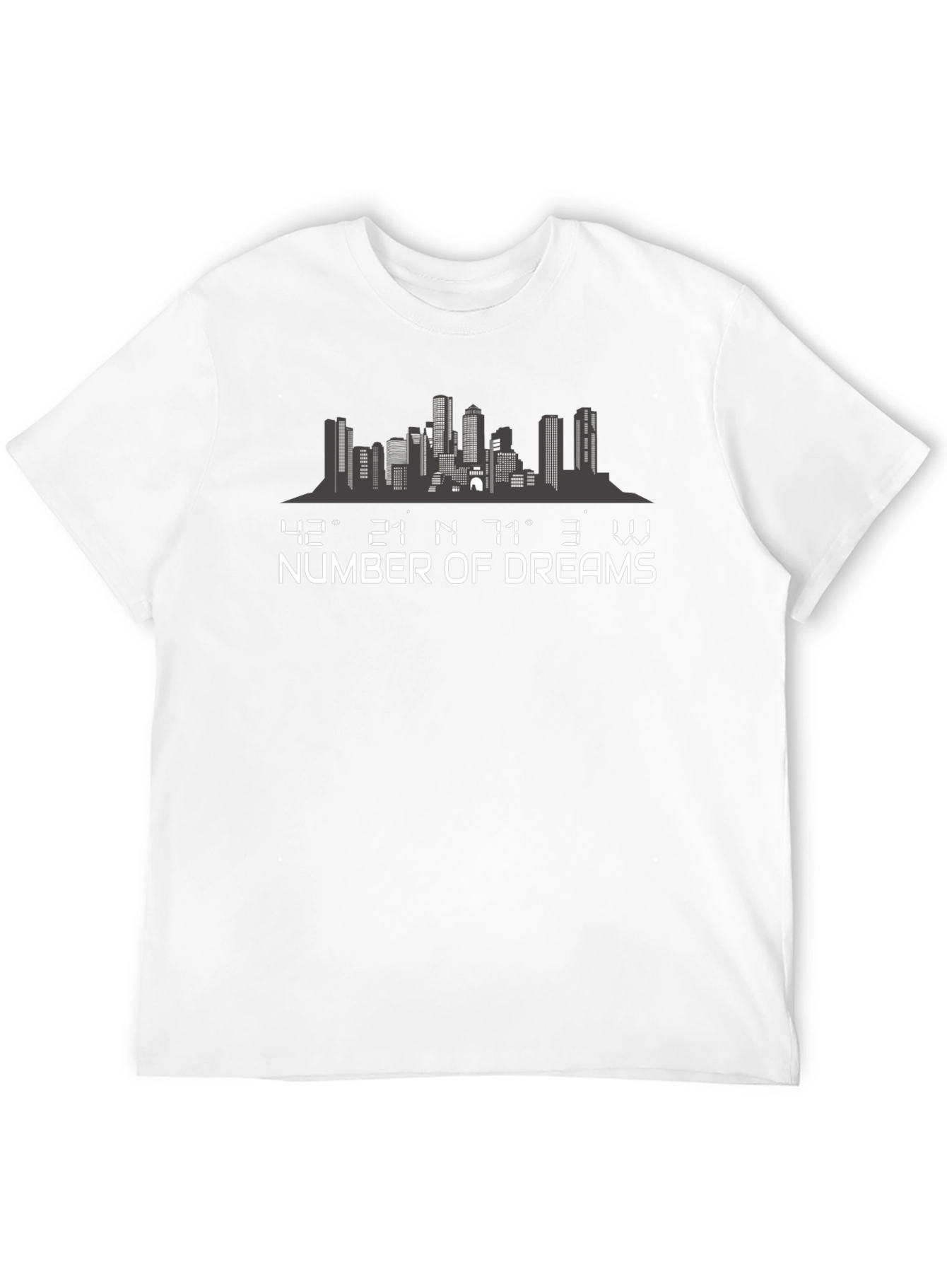 Cityscape Number of Dreams Black T-Shirt