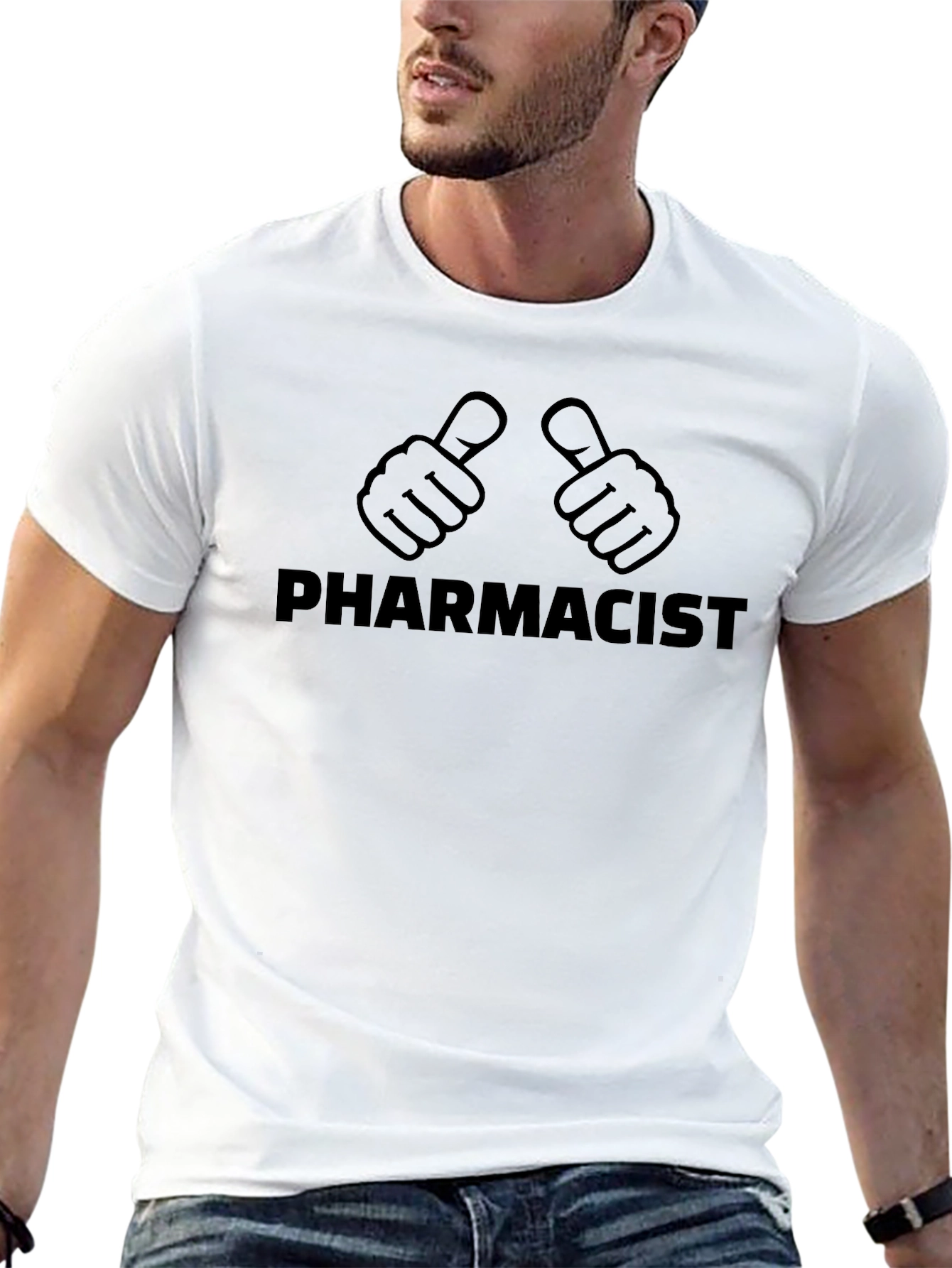 Pharmacist Thumbs Up Graphic T-Shirt