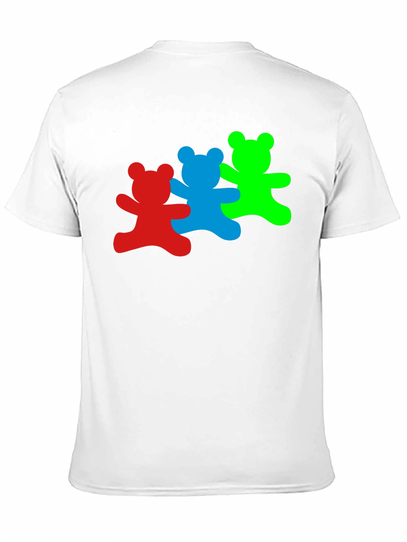 Dancing Bears Graphic Tee - Black Cotton T-Shirt