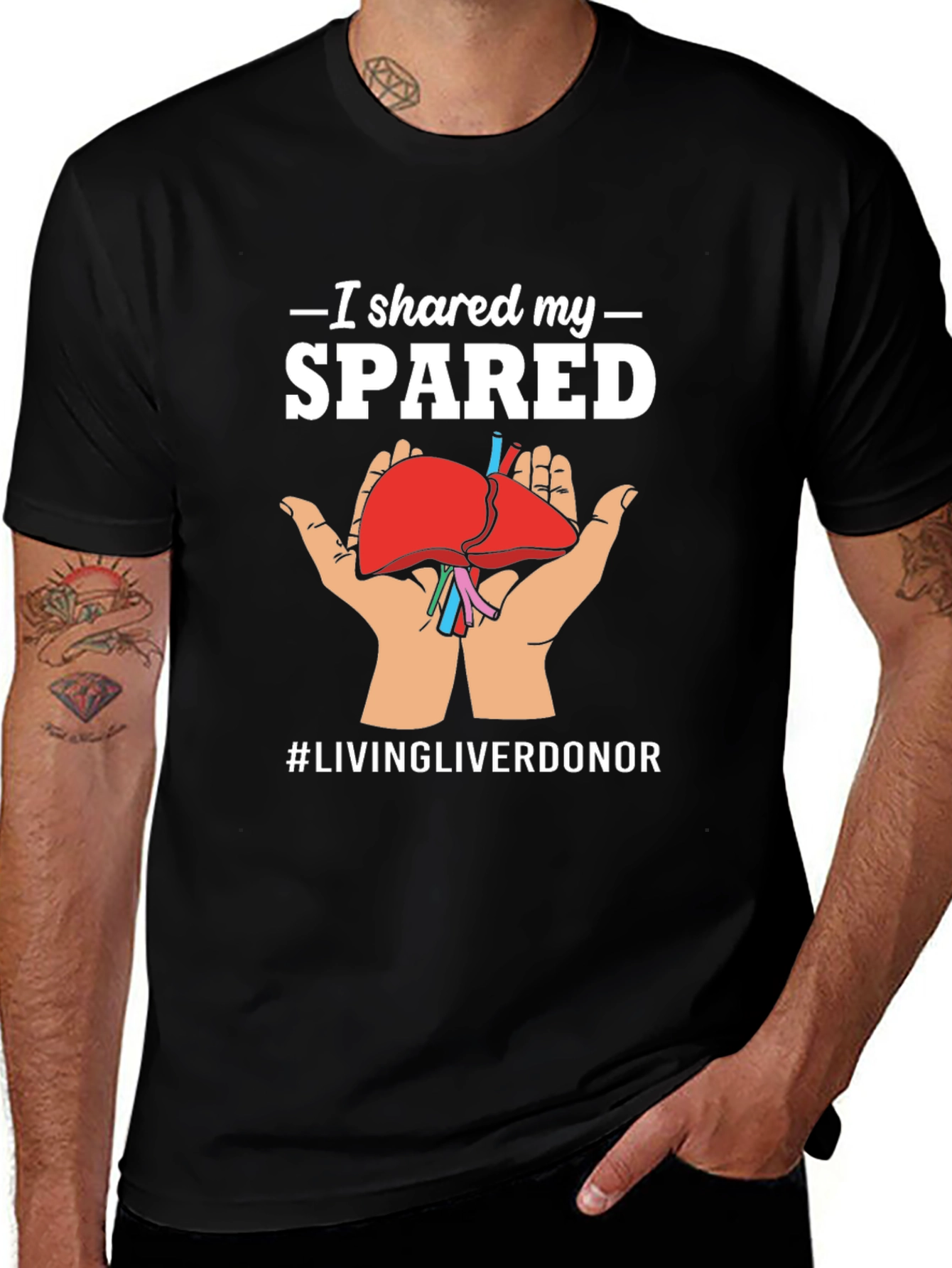 I Shared My Spared Liver Donor Awareness T-Shirt