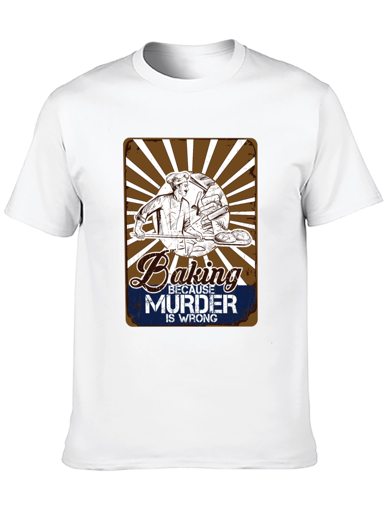 Baking Because Murder Is Wrong Graphic T-Shirt