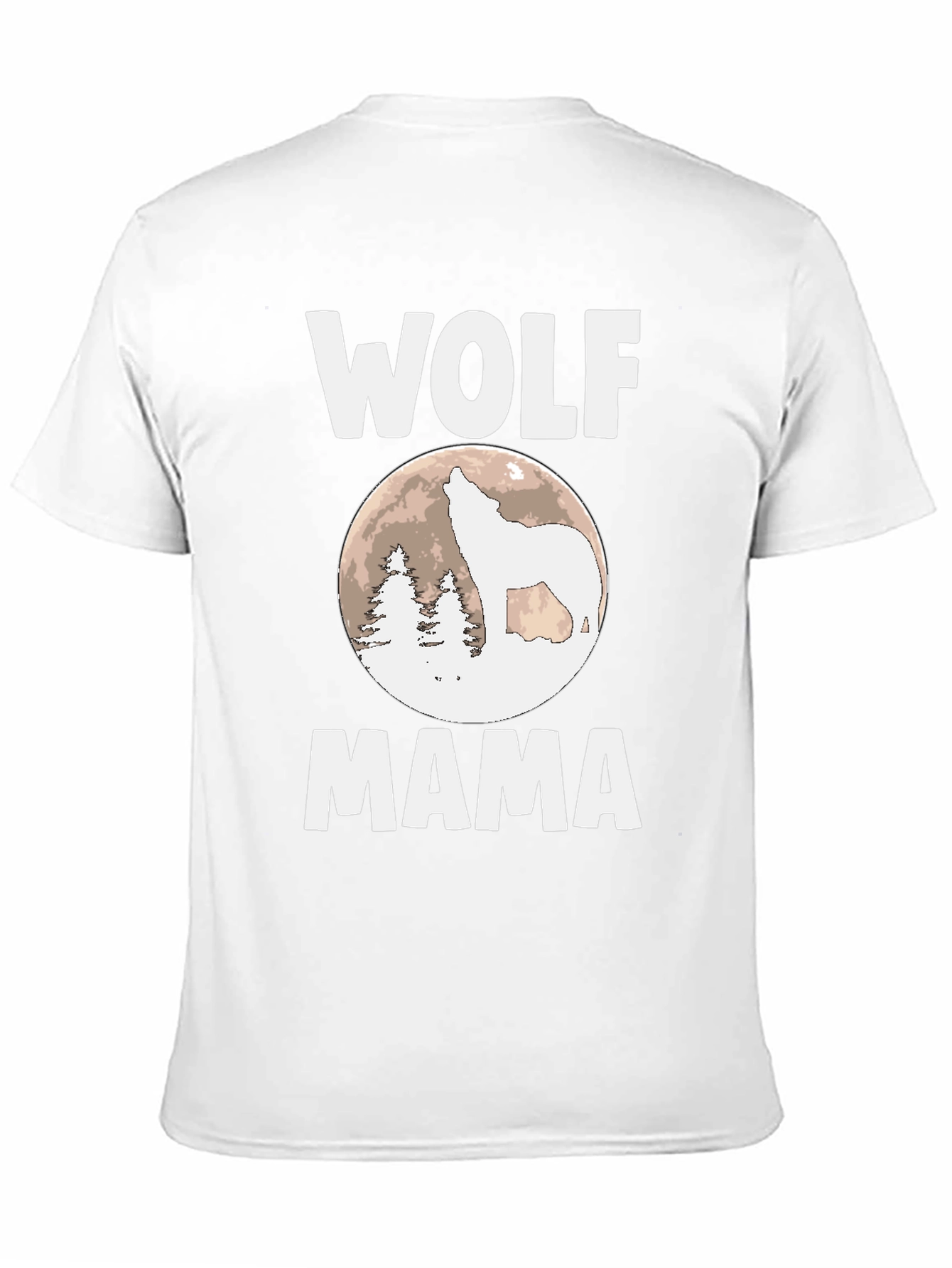 Wolf Mama Graphic T-Shirt - Black Cotton Tee