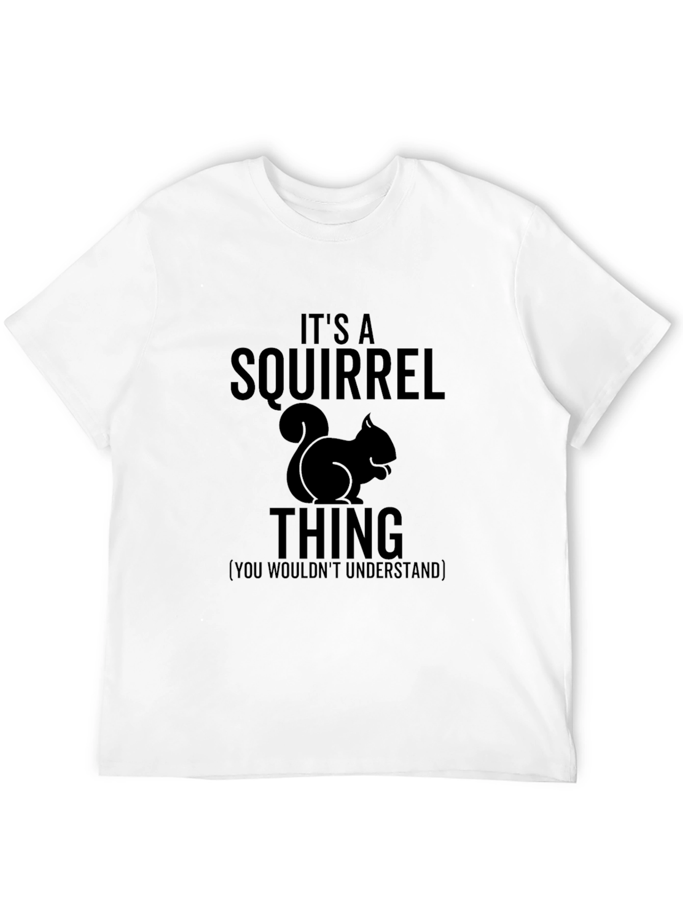 Its A Squirrel Thing Graphic Tee - Black