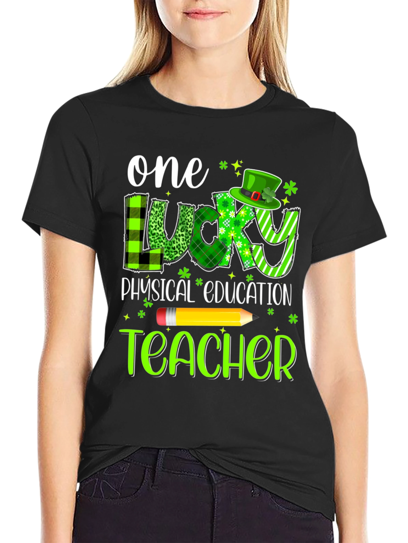 Lucky Physical Education Teacher St. Patricks Day Shirt