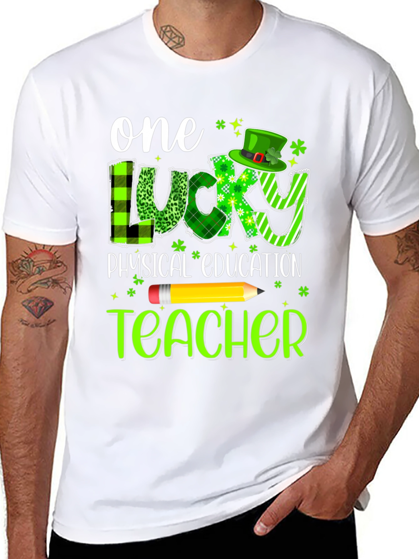Lucky Physical Education Teacher St. Patricks Day Shirt