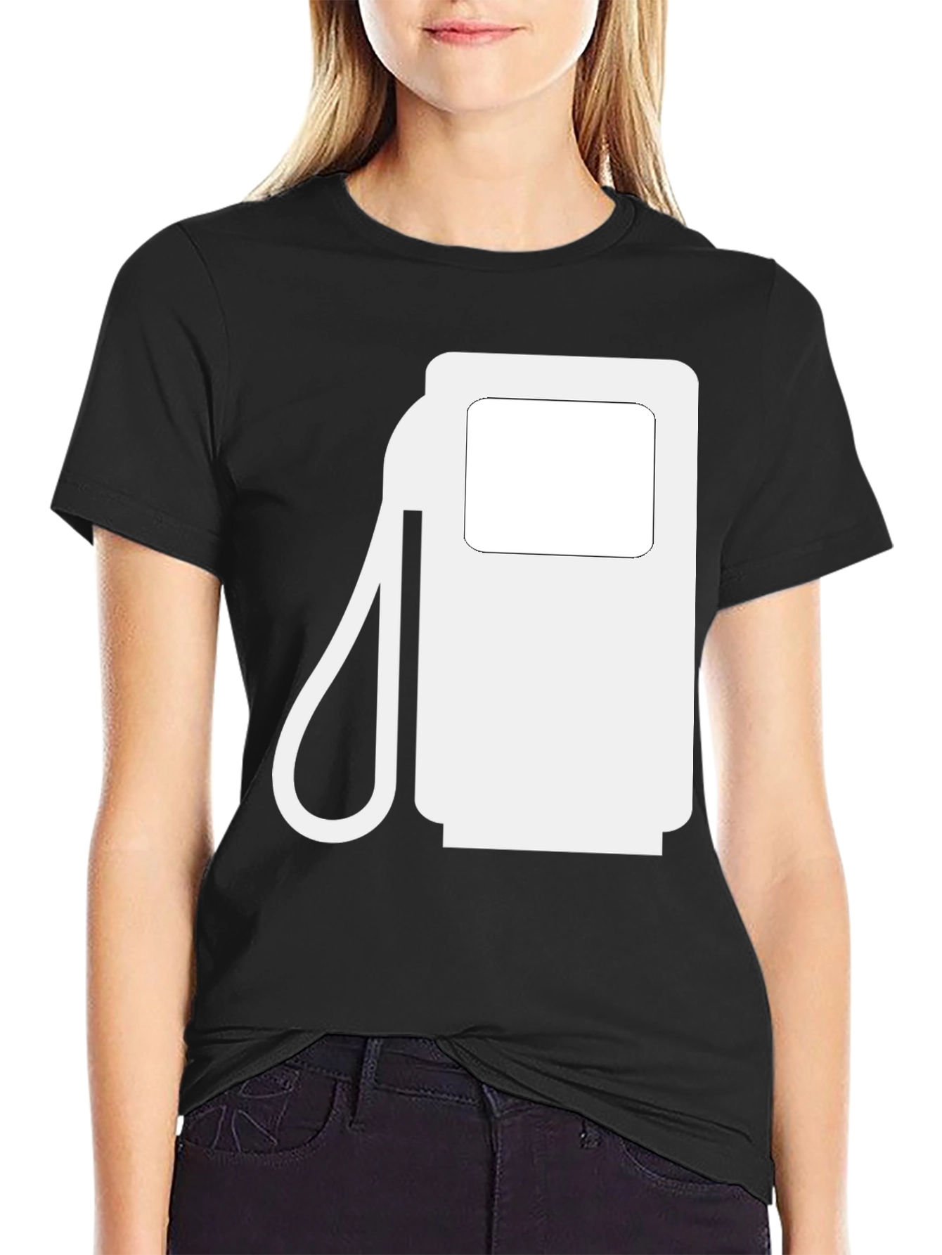 Gas Pump Graphic Tee - Classic Black Comfort