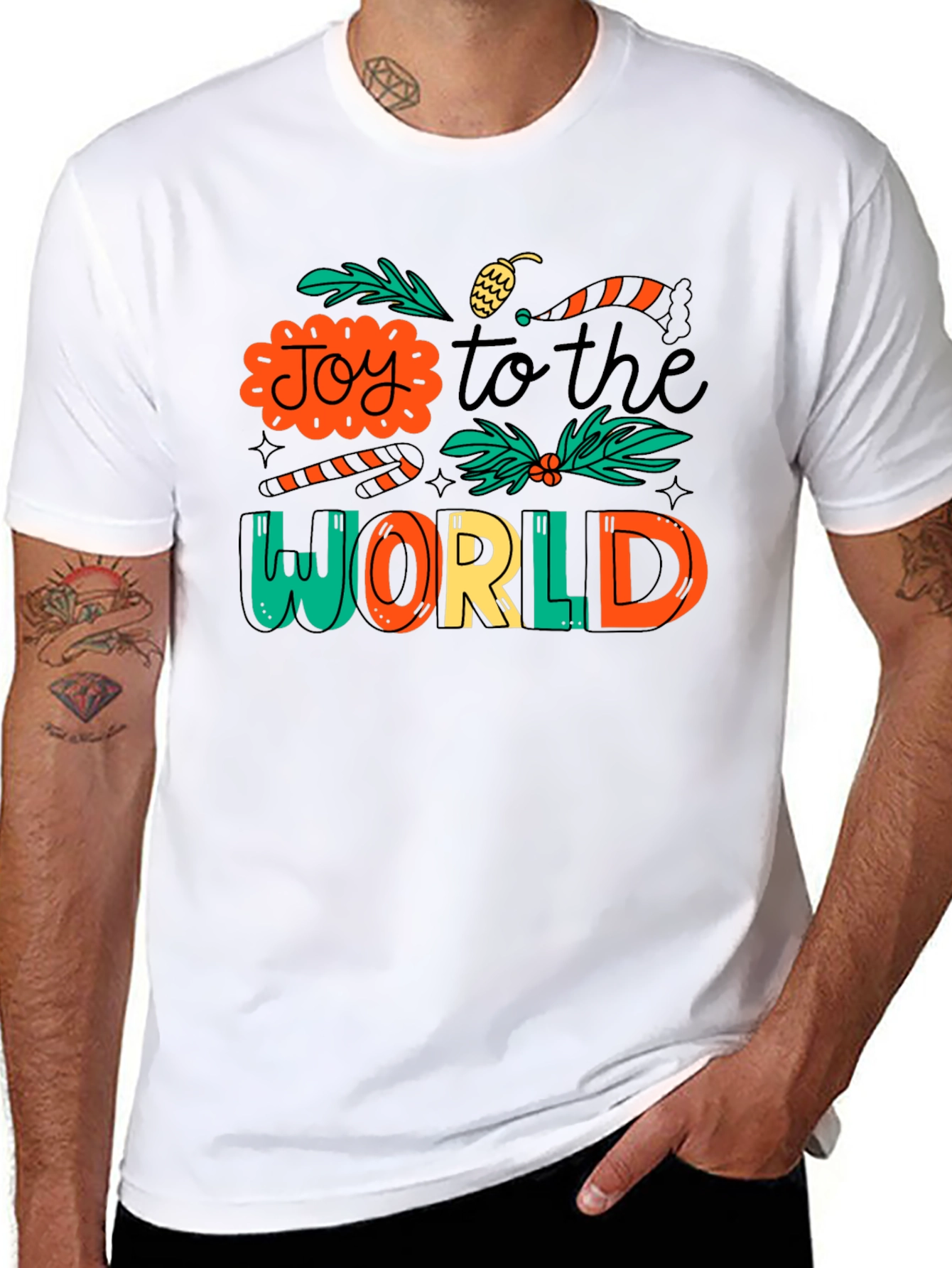 Joy to the World Christmas Graphic Tee