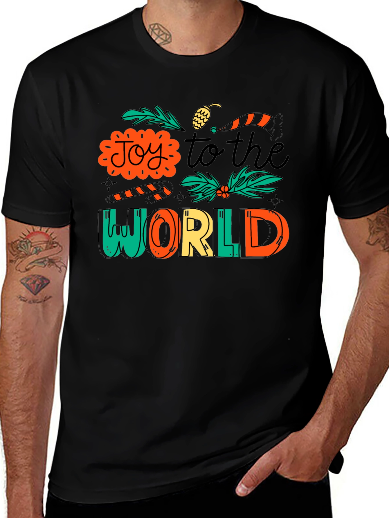 Joy to the World Christmas Graphic Tee