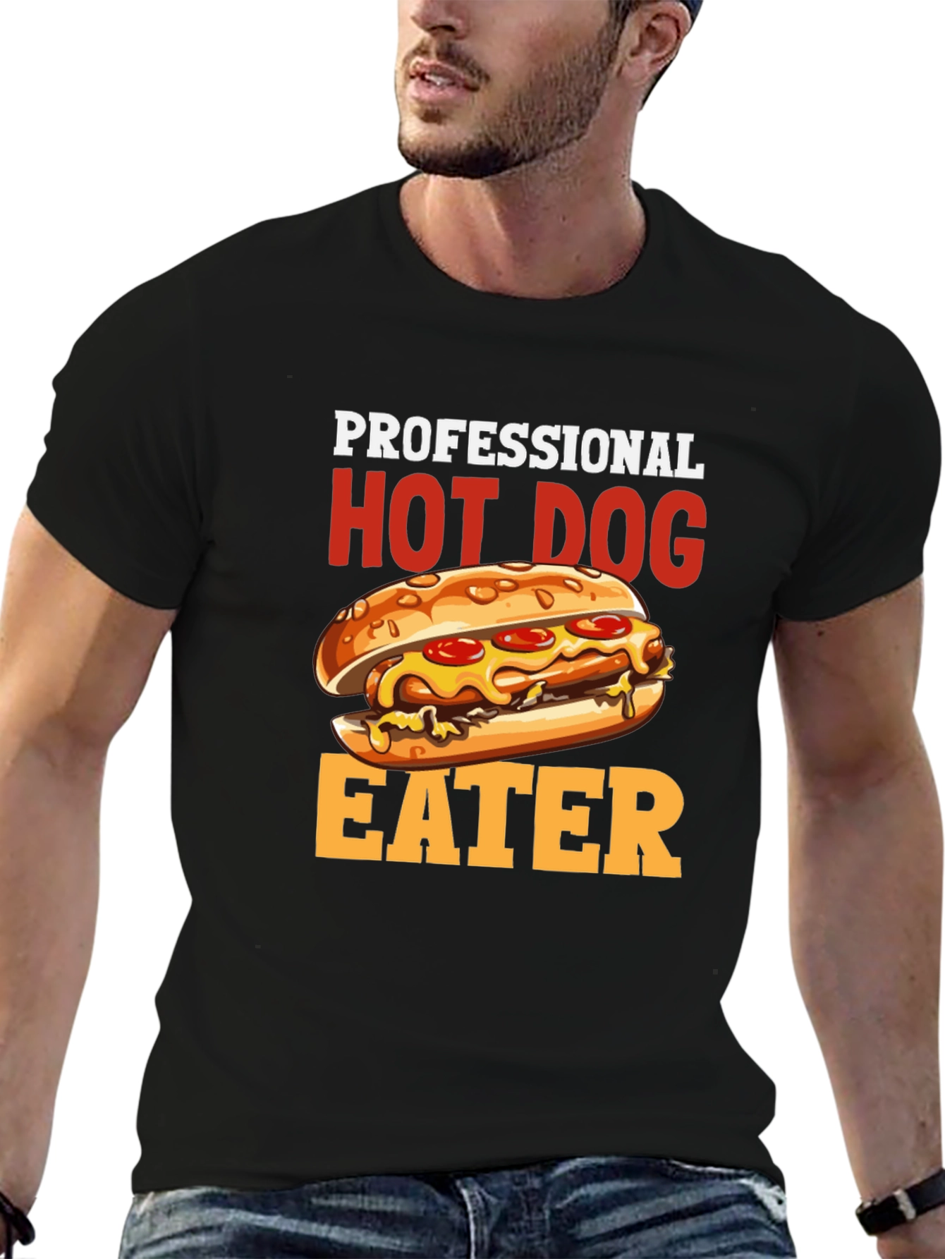 Professional Hot Dog Eater T-Shirt - Funny Foodie Tee