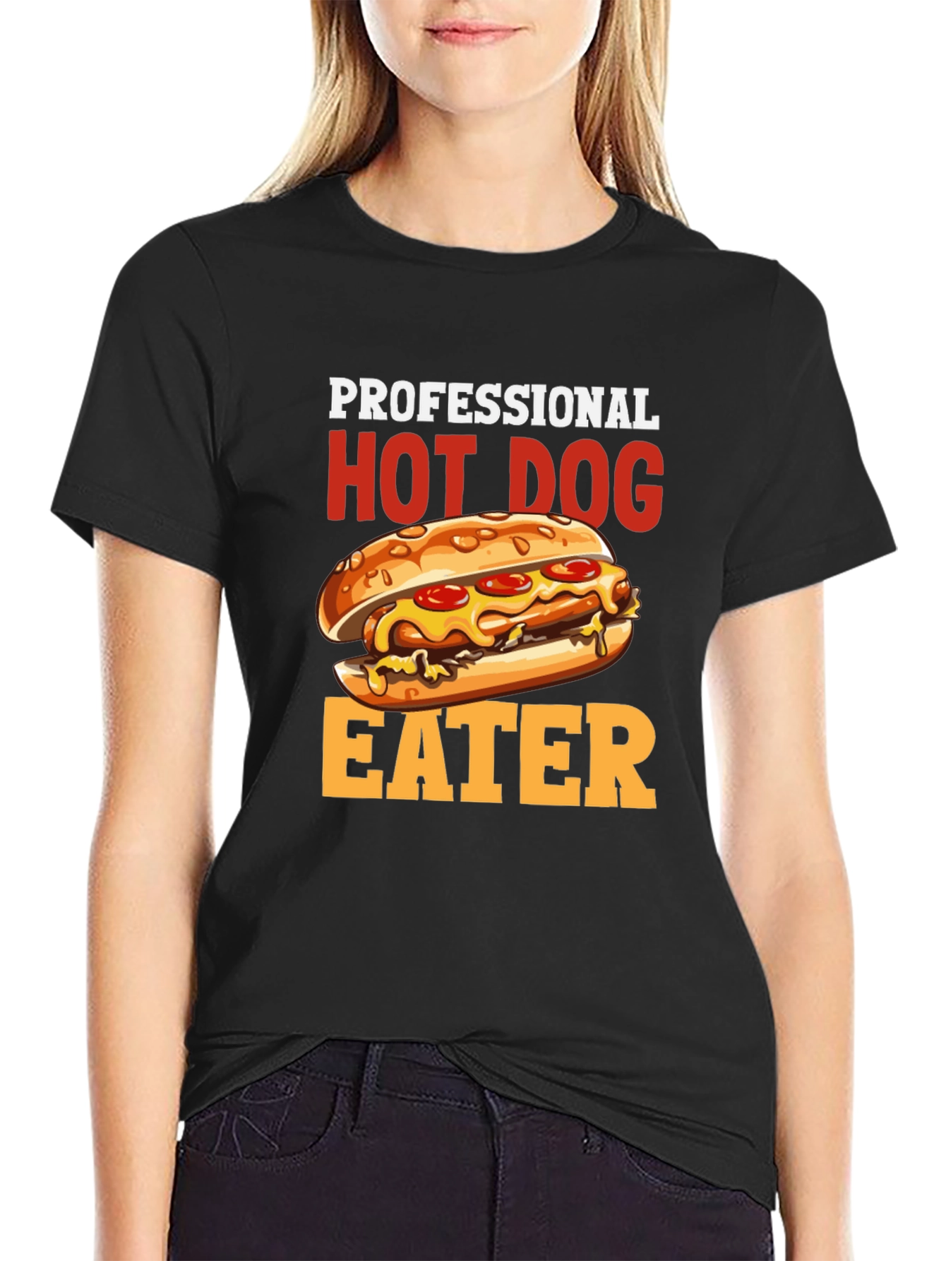 Professional Hot Dog Eater T-Shirt - Funny Foodie Tee