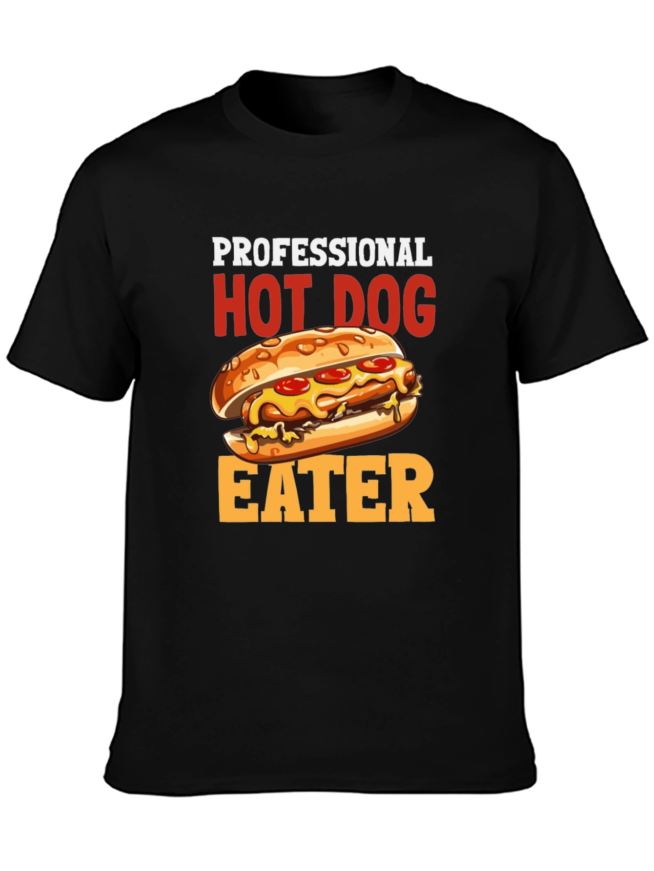 Professional Hot Dog Eater T-Shirt - Funny Foodie Tee