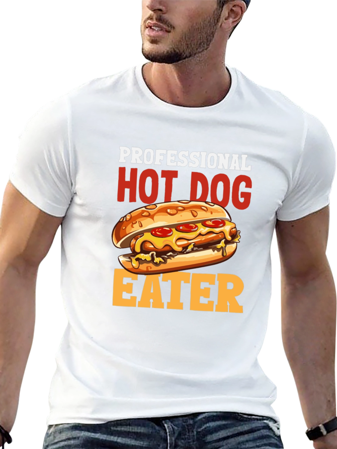Professional Hot Dog Eater T-Shirt - Funny Foodie Tee