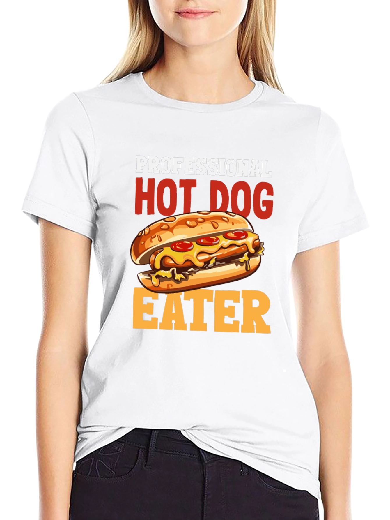Professional Hot Dog Eater T-Shirt - Funny Foodie Tee