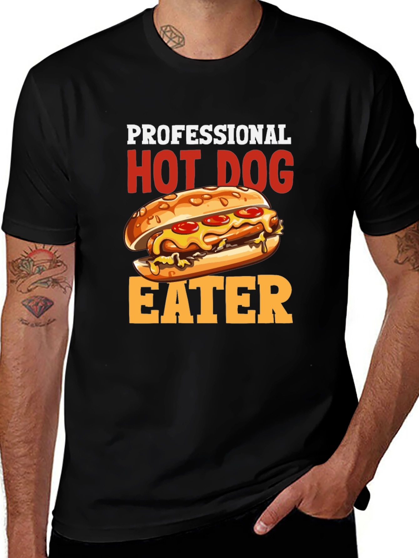 Professional Hot Dog Eater T-Shirt - Funny Foodie Tee