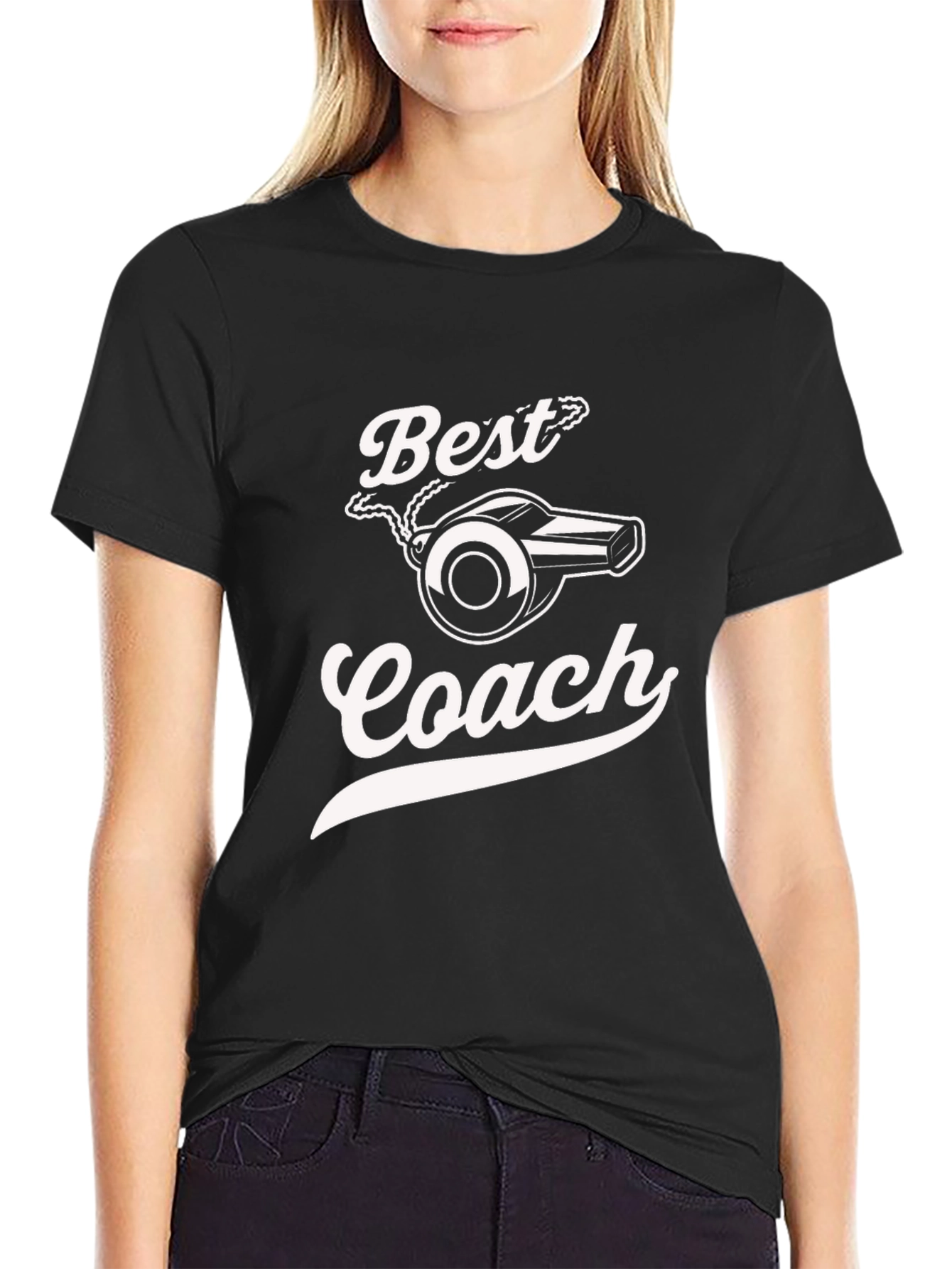 Best Coach Whistle Graphic T-Shirt