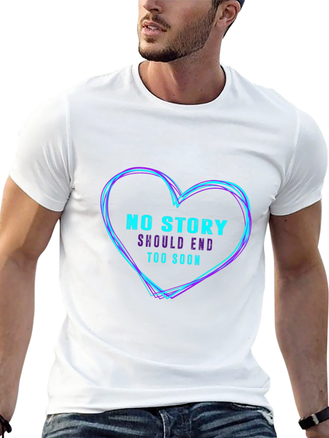 Heart Graphic Black T-Shirt