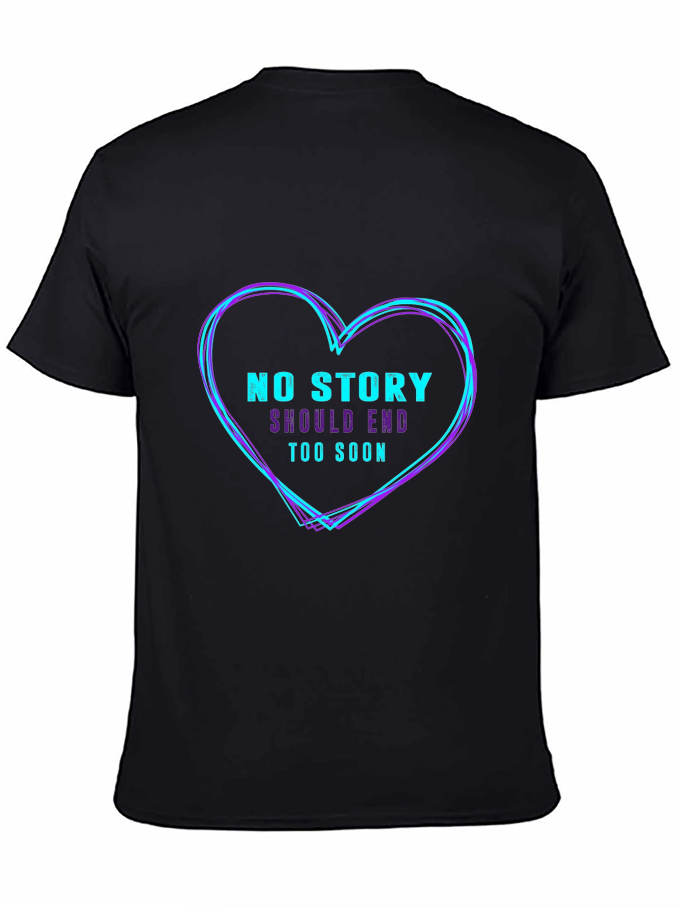 Heart Graphic Black T-Shirt
