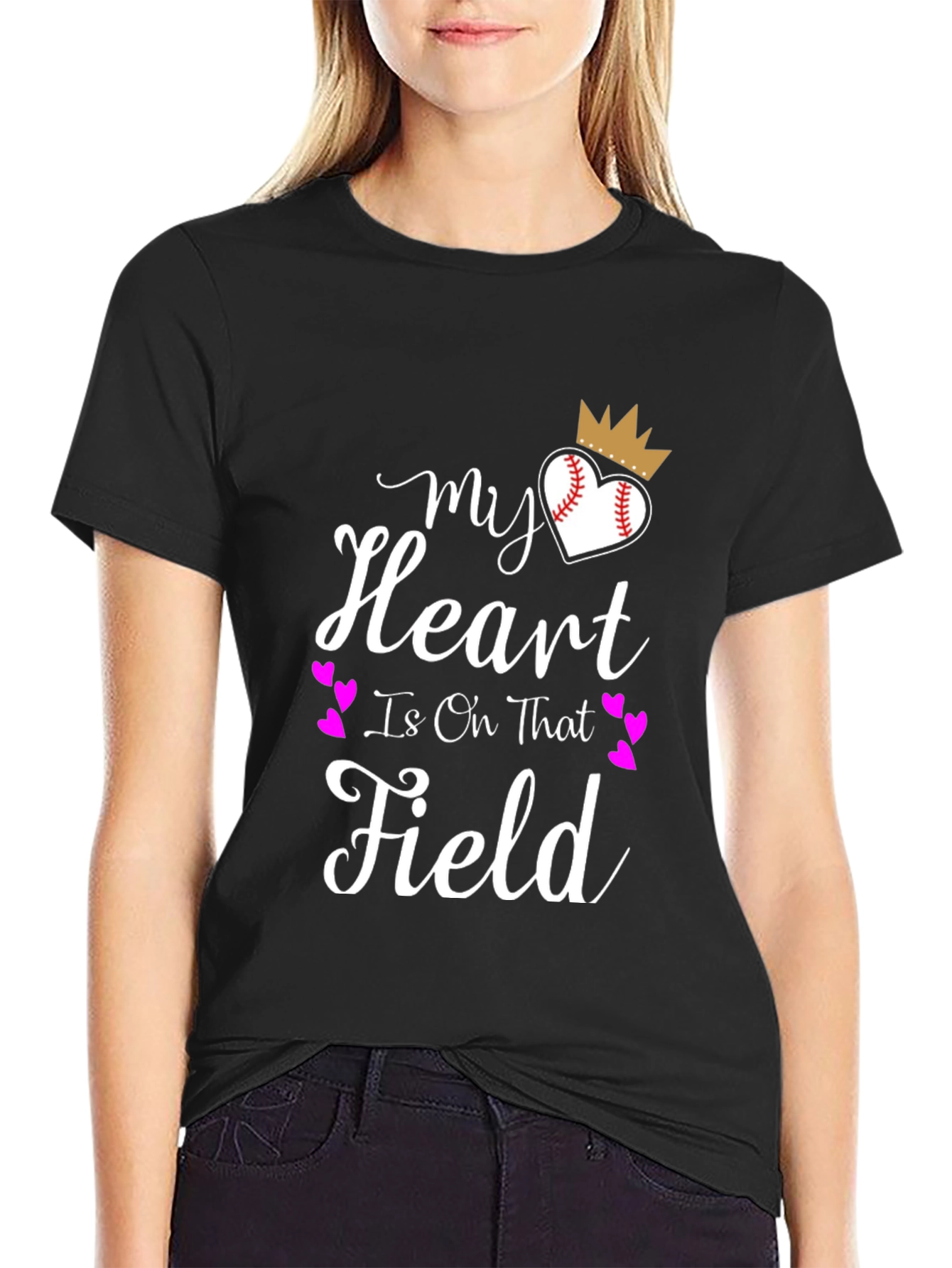 My Heart Is On That Field Graphic Tee