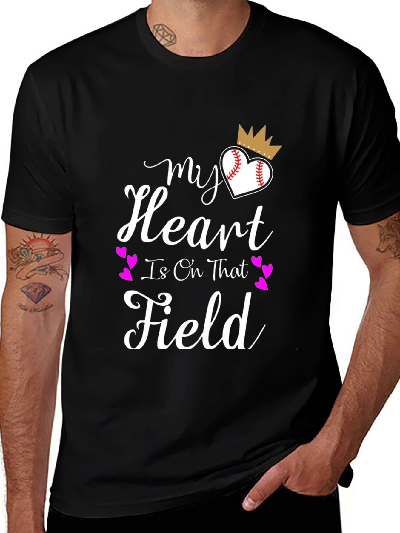 My Heart Is On That Field Graphic Tee