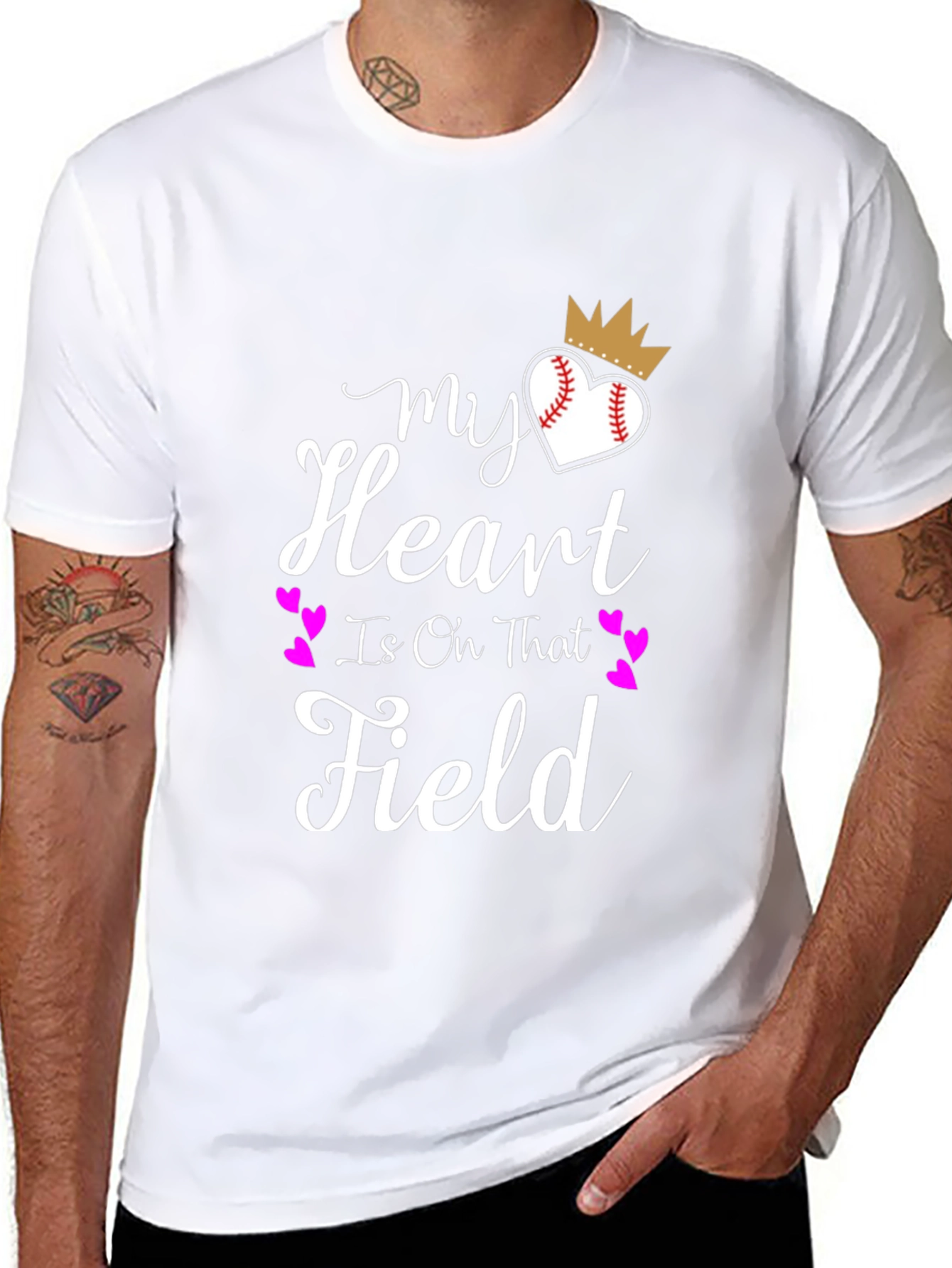 My Heart Is On That Field Graphic Tee
