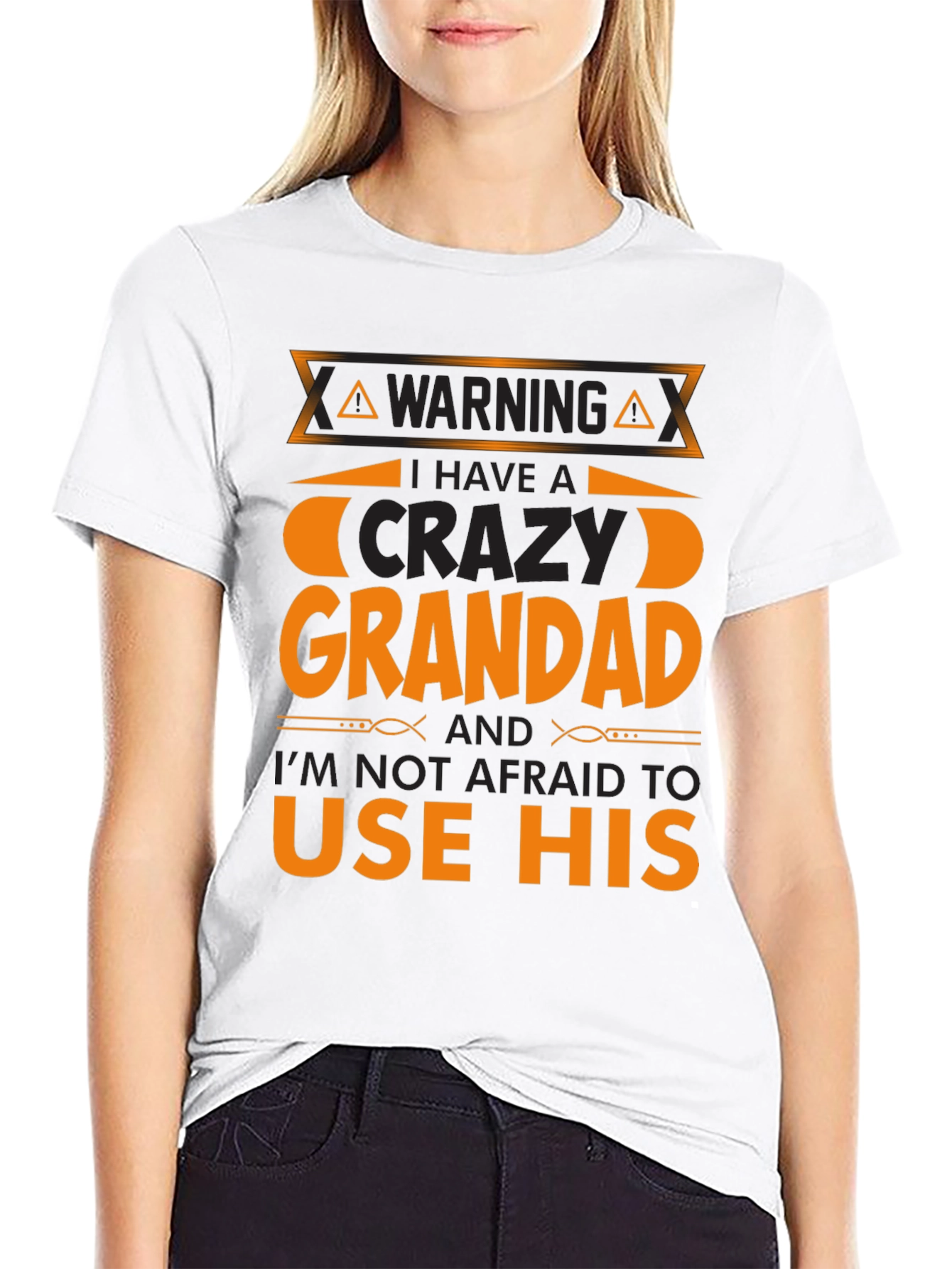 Crazy Grandad Warning T-Shirt