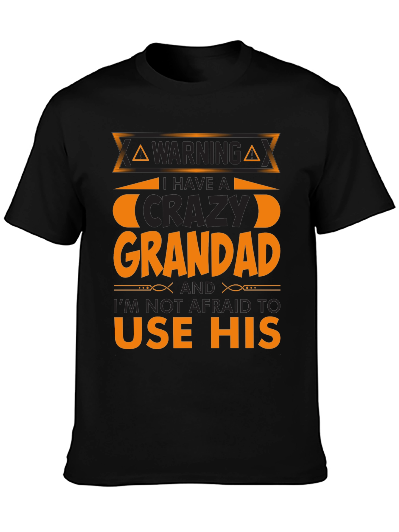 Crazy Grandad Warning T-Shirt