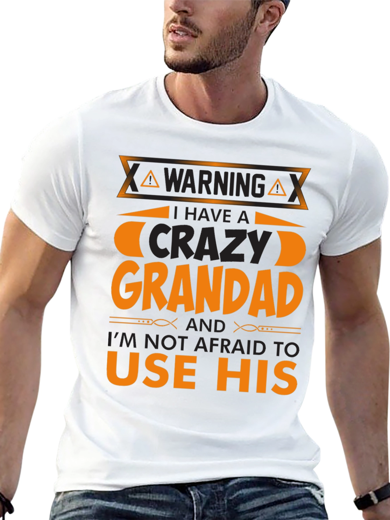 Crazy Grandad Warning T-Shirt