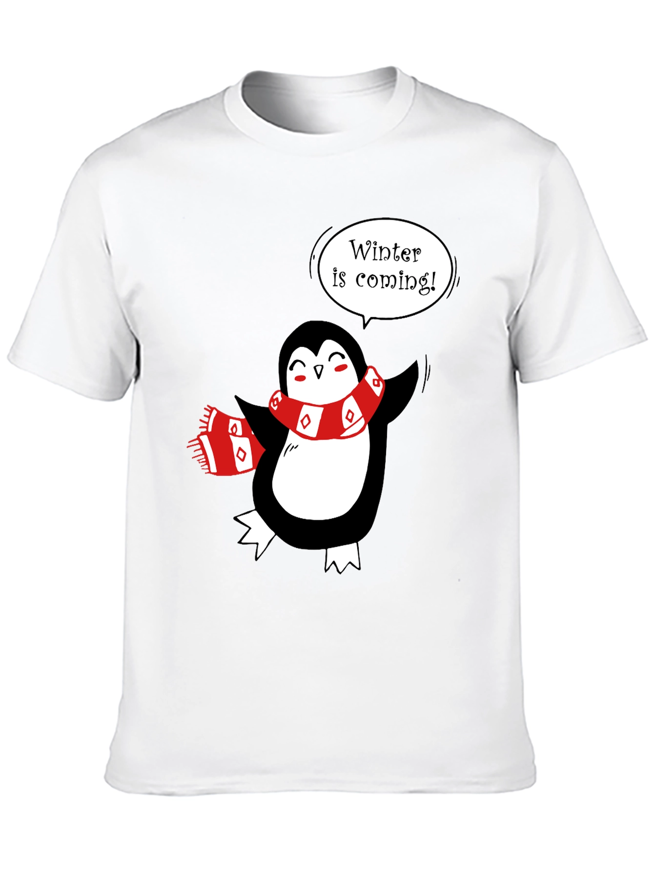Winter is Coming Penguin T-Shirt - Festive Holiday Tee