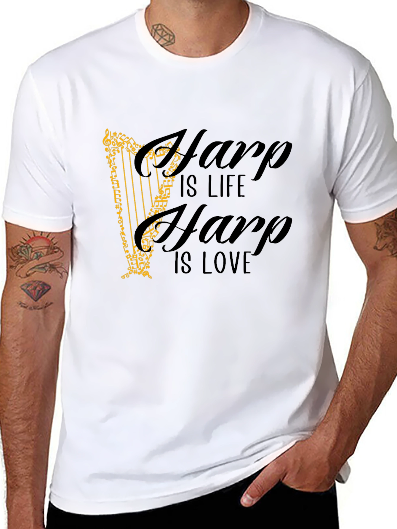 Harp is Life Harp is Love Tee