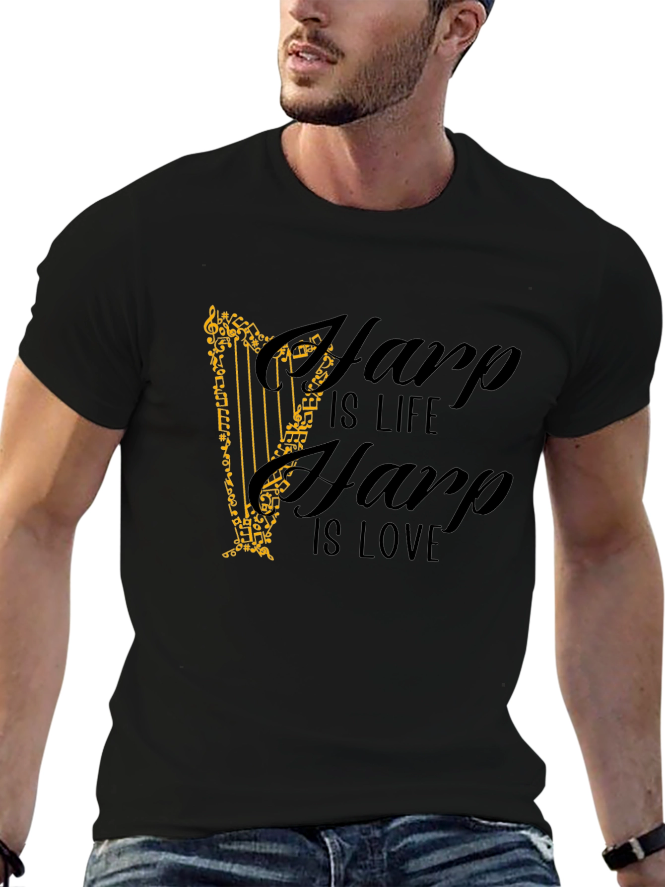 Harp is Life Harp is Love Tee