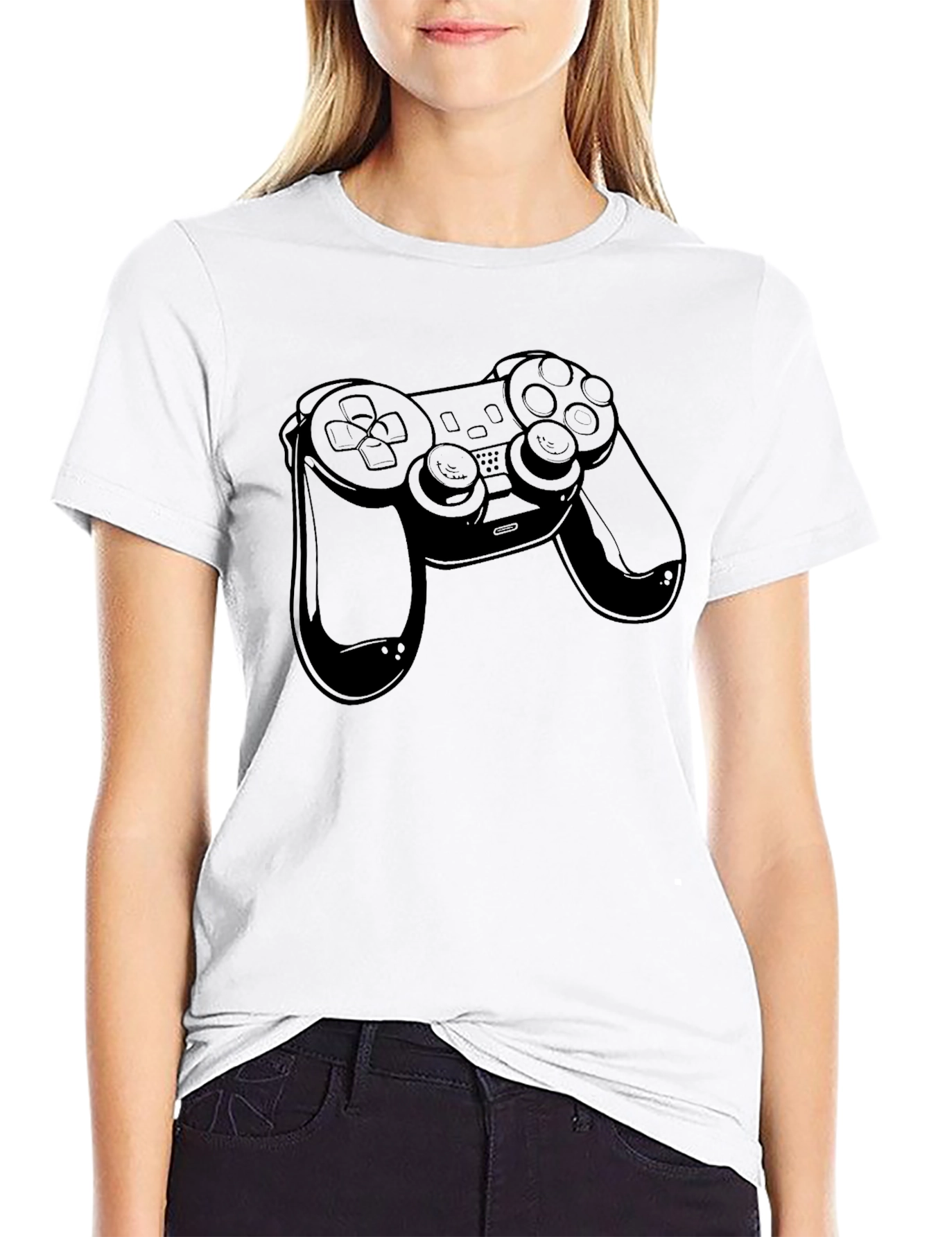 Gaming Controller Graphic Tee - Black