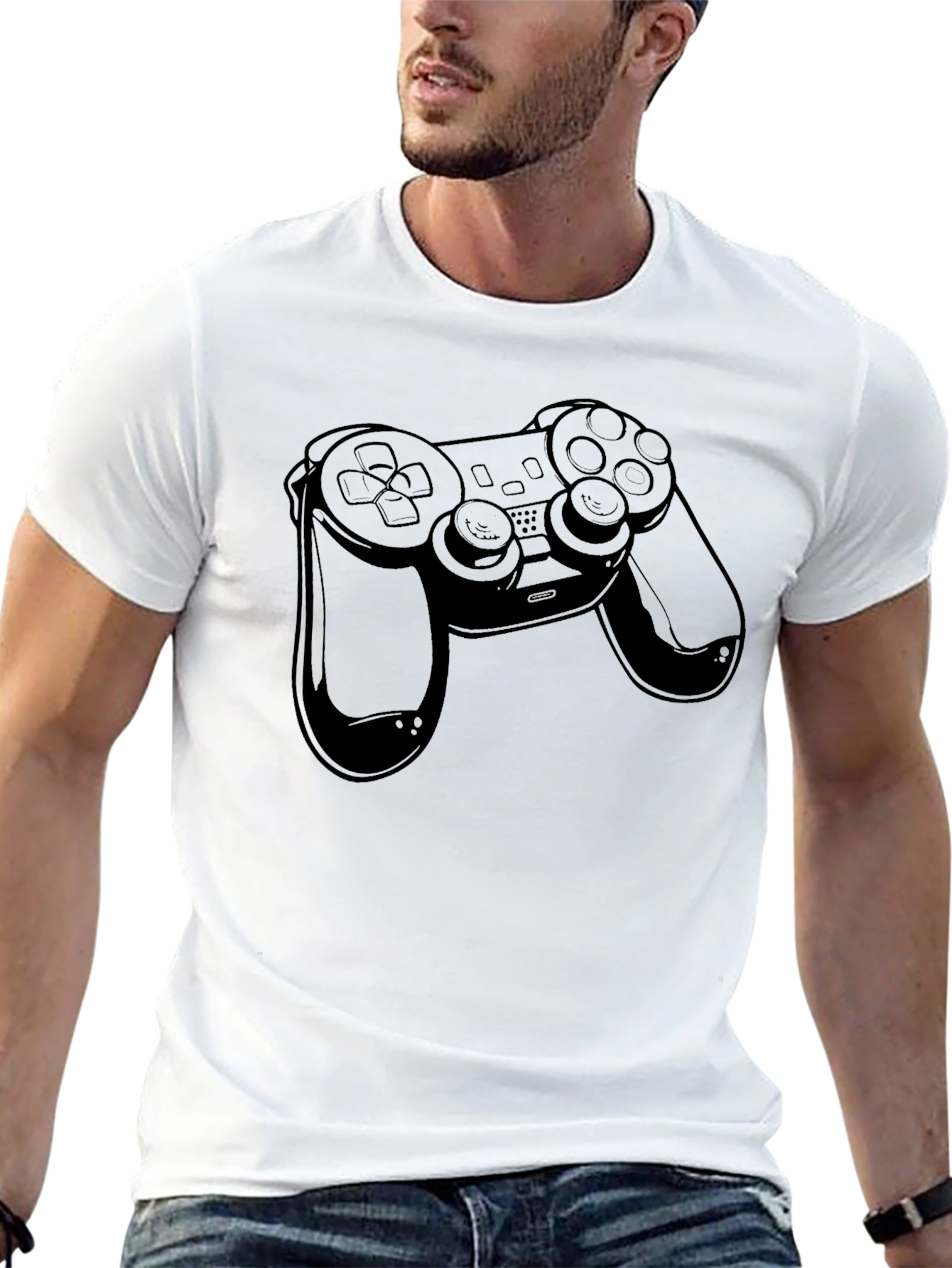 Gaming Controller Graphic Tee - Black