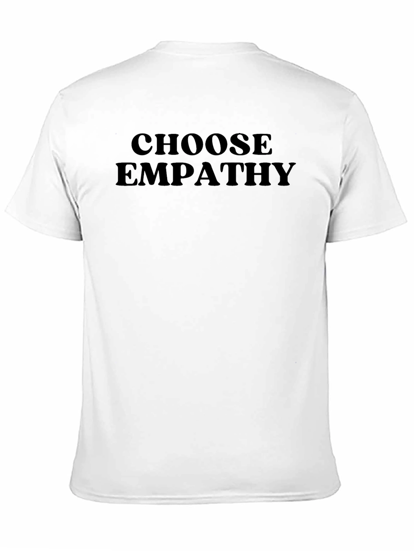 Choose Empathy Graphic Tee - Soft Black Cotton Shirt
