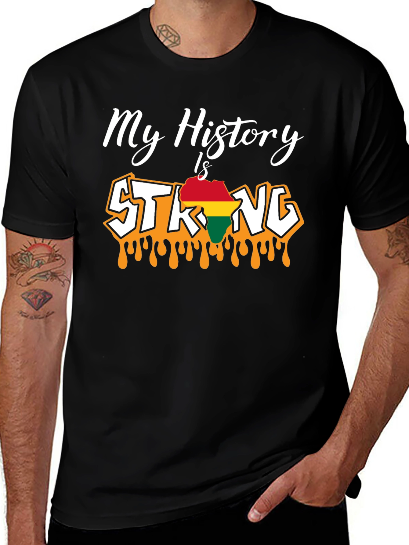 My History is Strong T-Shirt Black