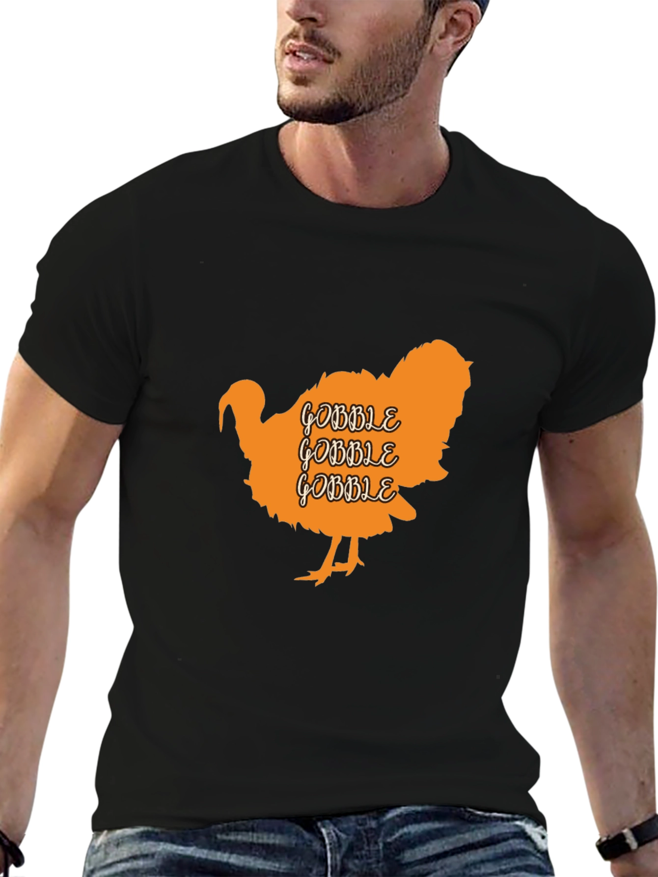 Thanksgiving Turkey Gobble Graphic Tee