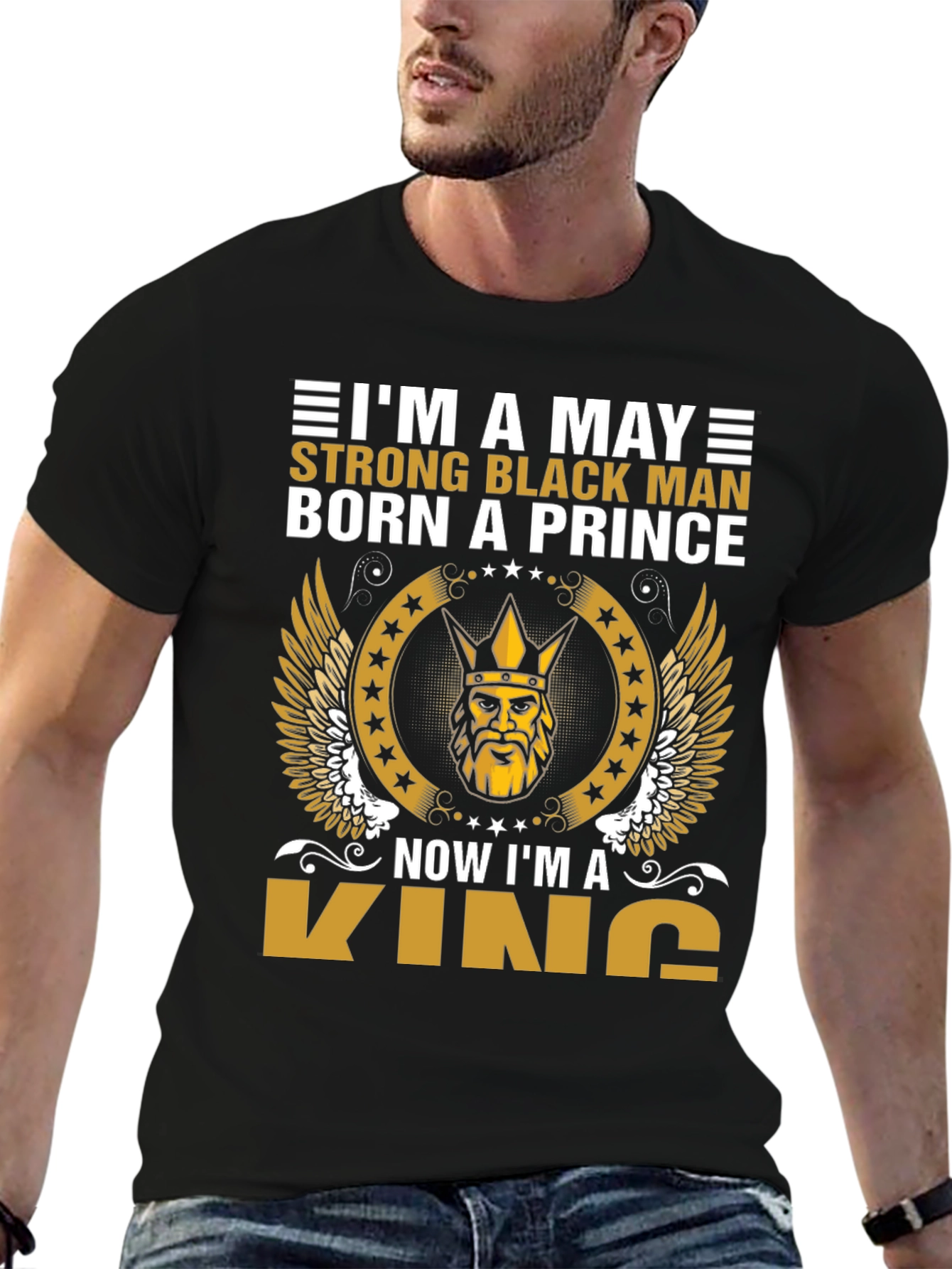 May Born Black Prince Now King T-Shirt