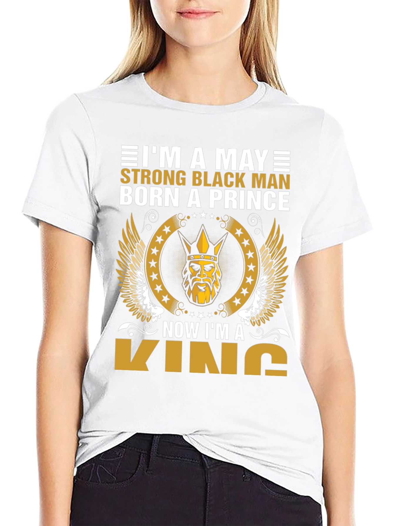 May Born Black Prince Now King T-Shirt