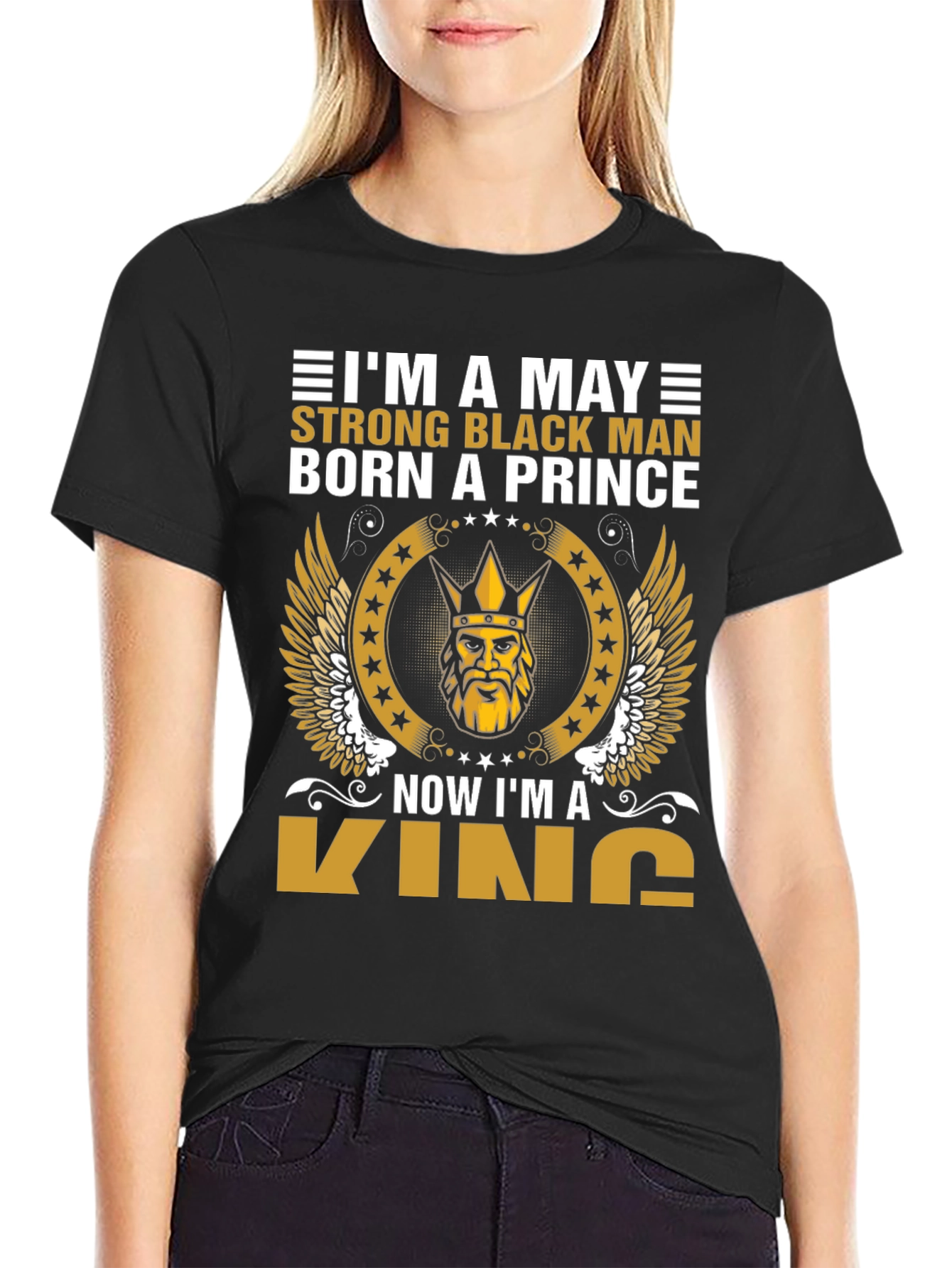 May Born Black Prince Now King T-Shirt
