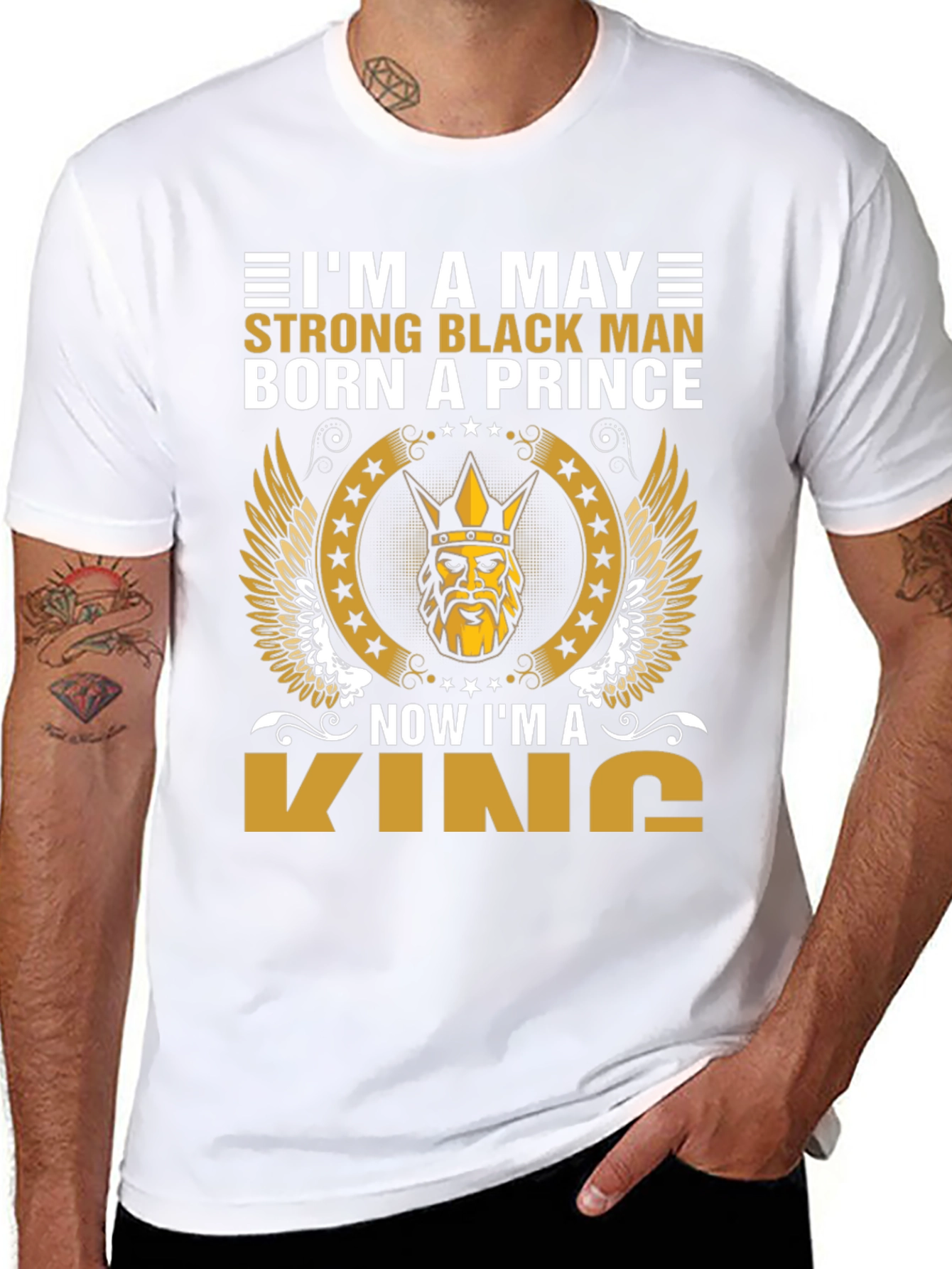 May Born Black Prince Now King T-Shirt