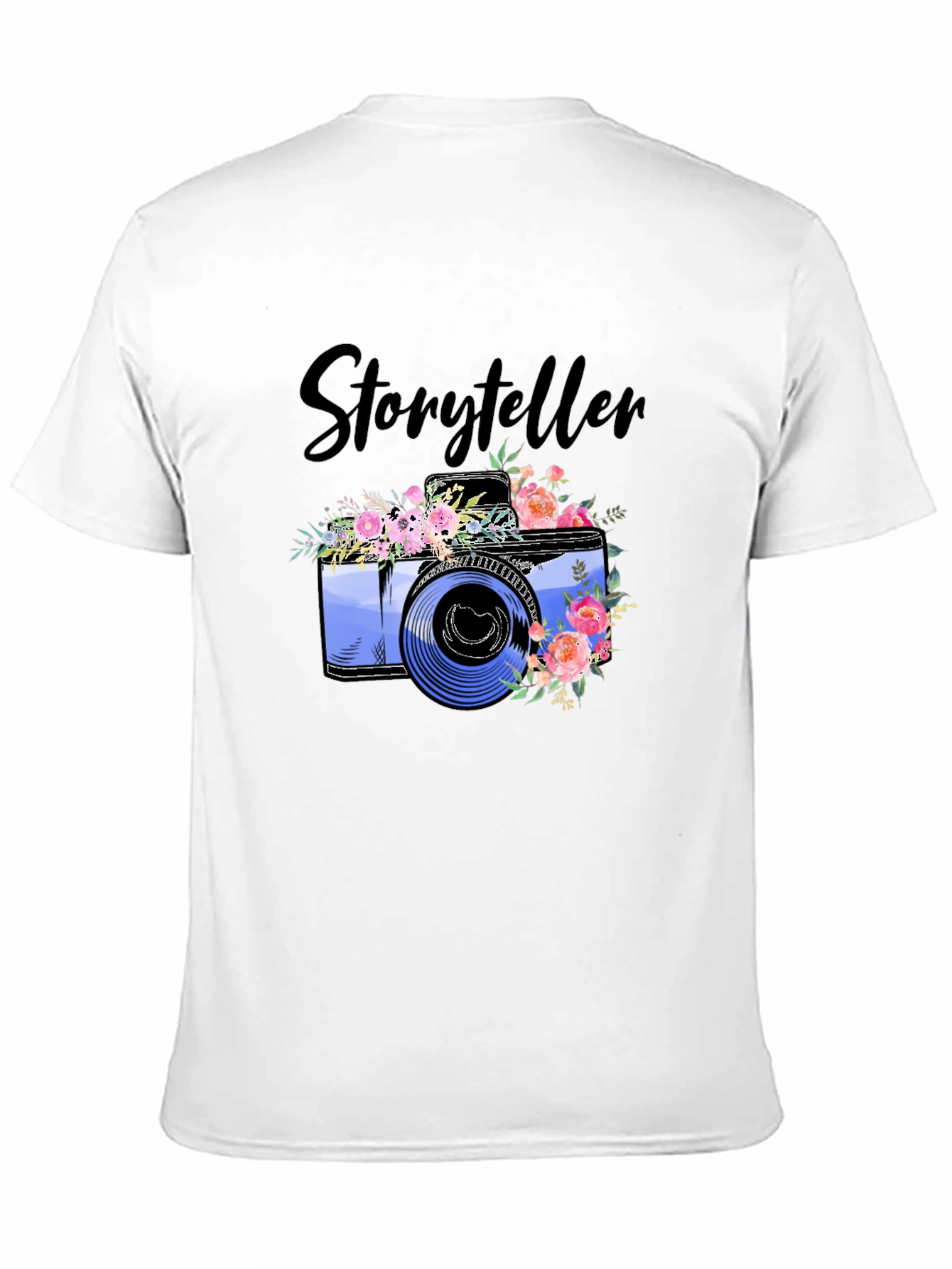 Storyteller Camera Floral Graphic T-Shirt