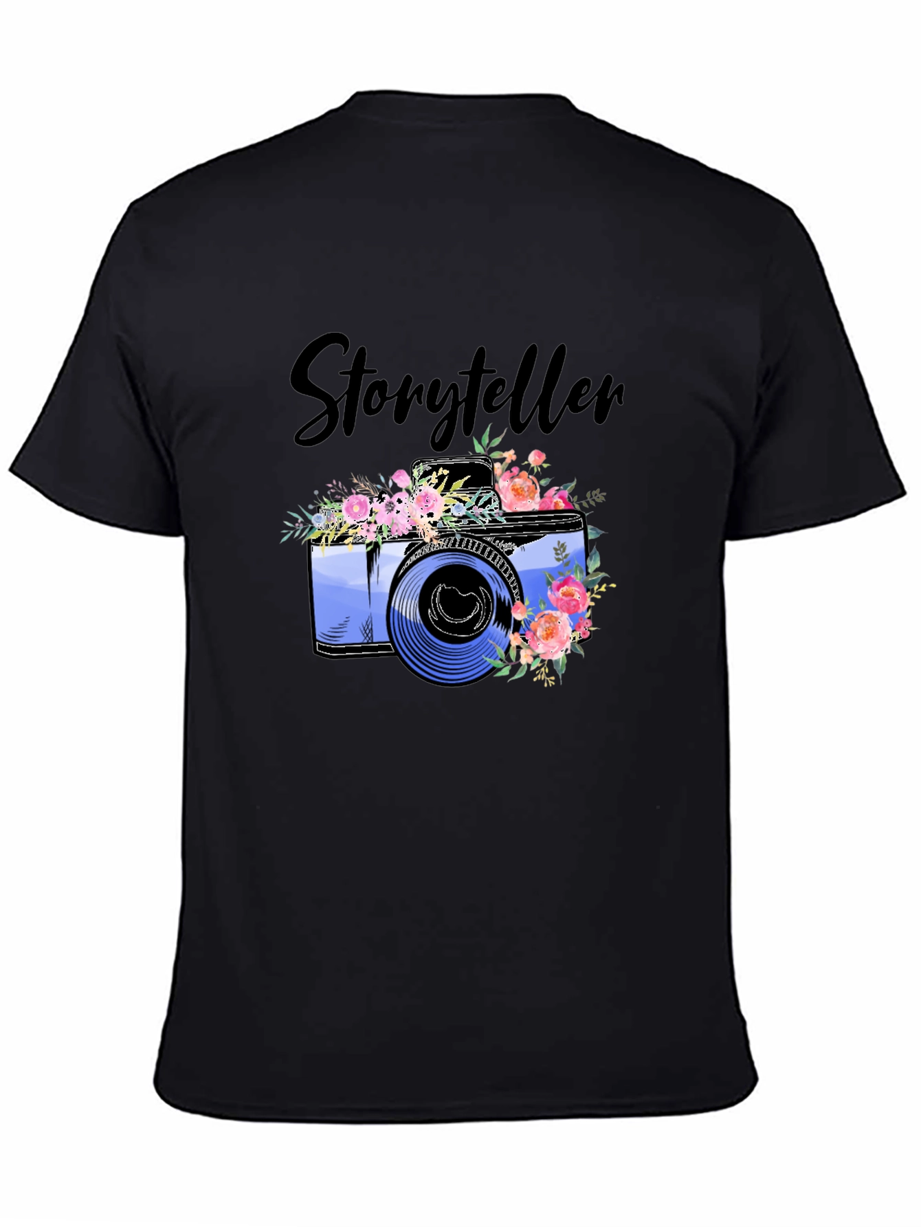 Storyteller Camera Floral Graphic T-Shirt