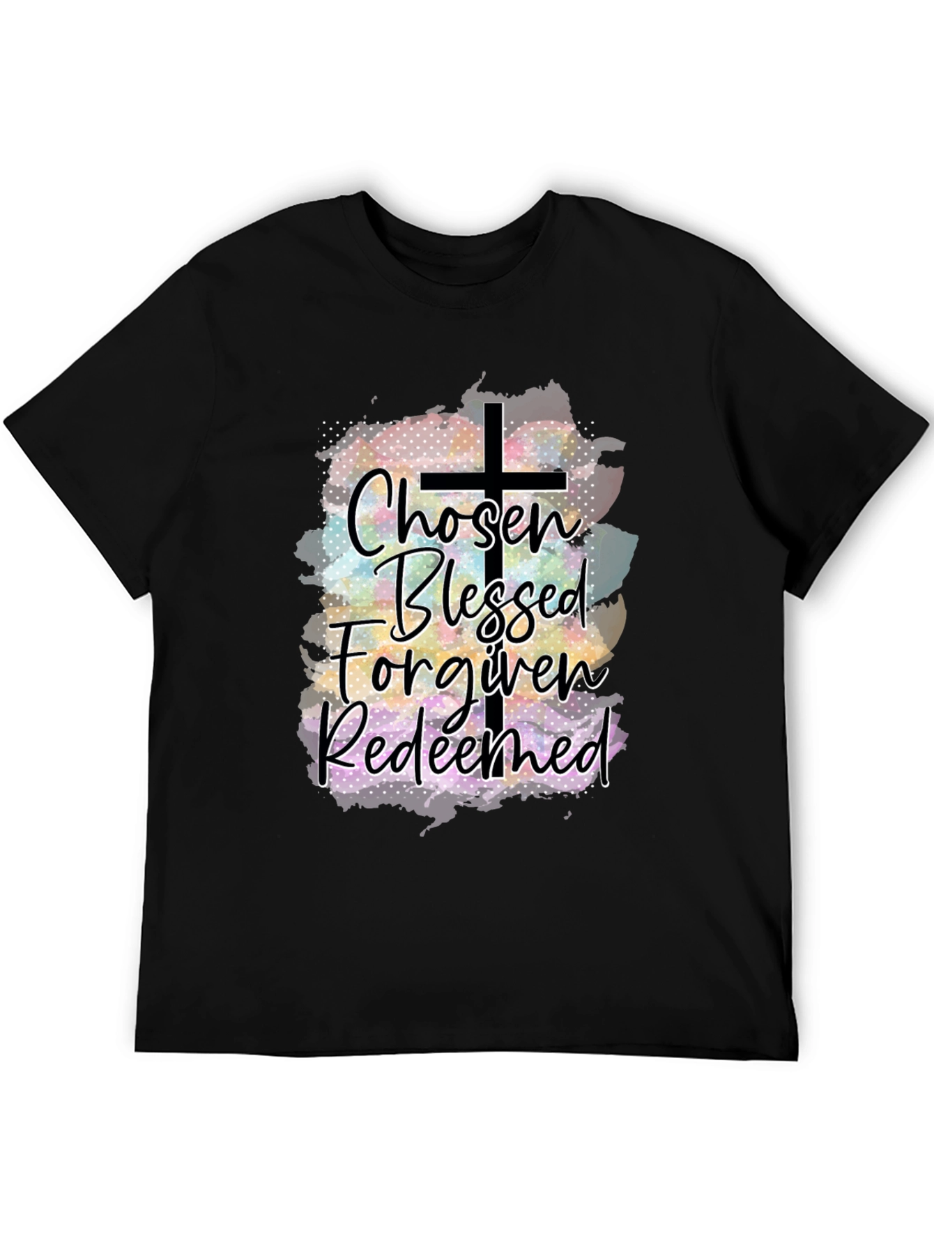 Chosen Blessed Forgiven Redeemed Christian T-Shirt