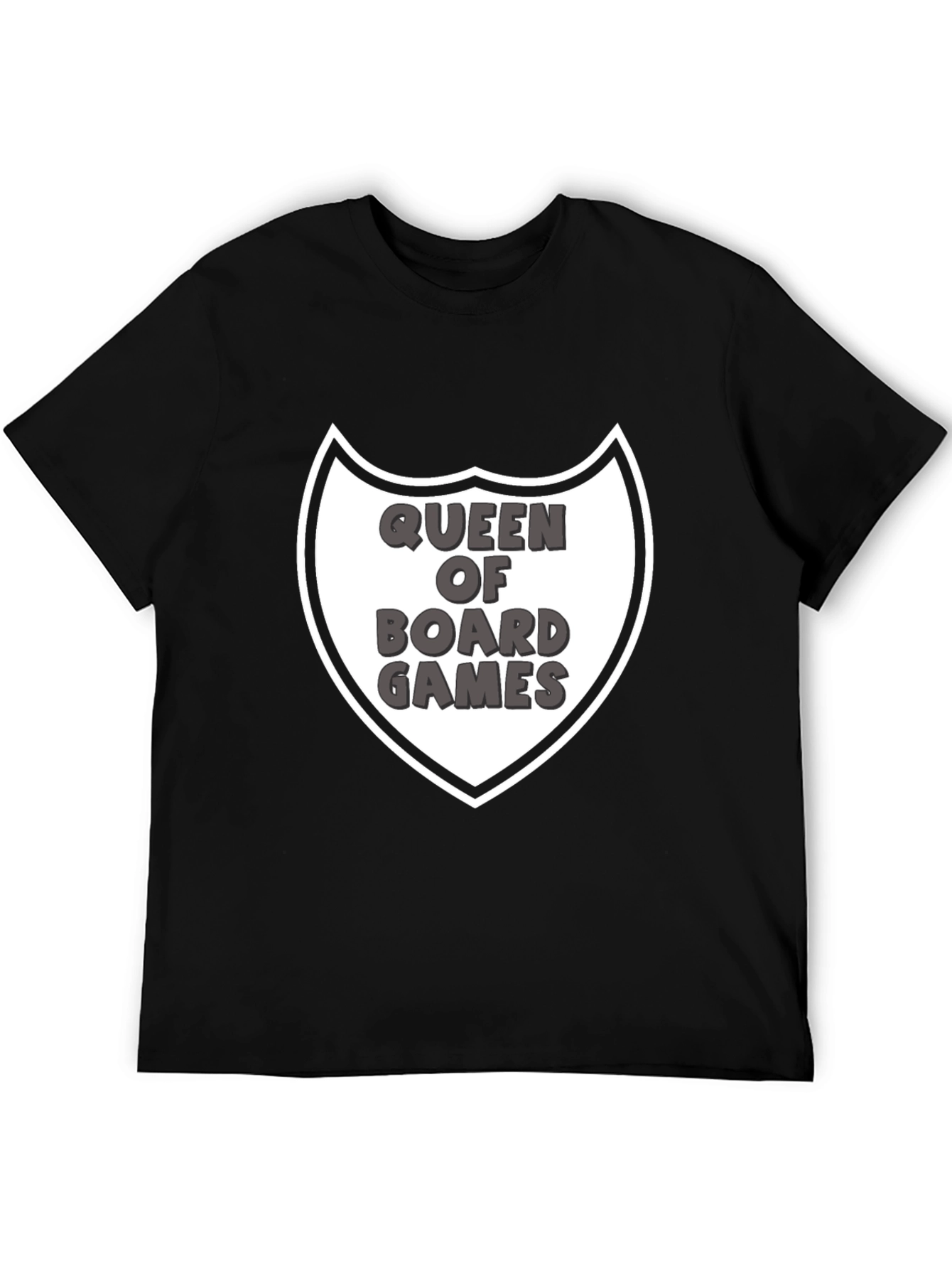 Queen of Board Games Graphic Tee - Black