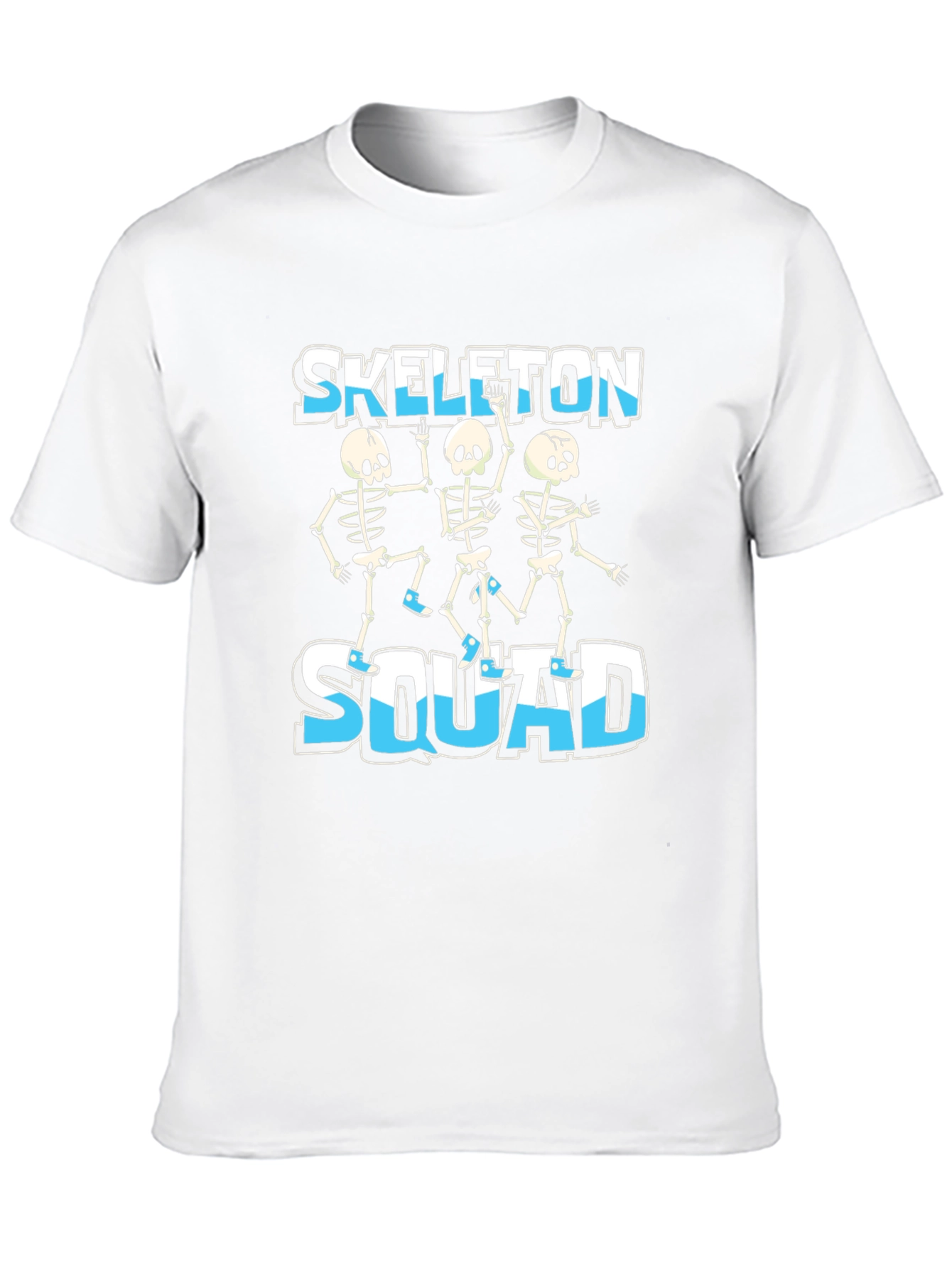 Skeleton Squad Graphic Tee - Fun Halloween Design