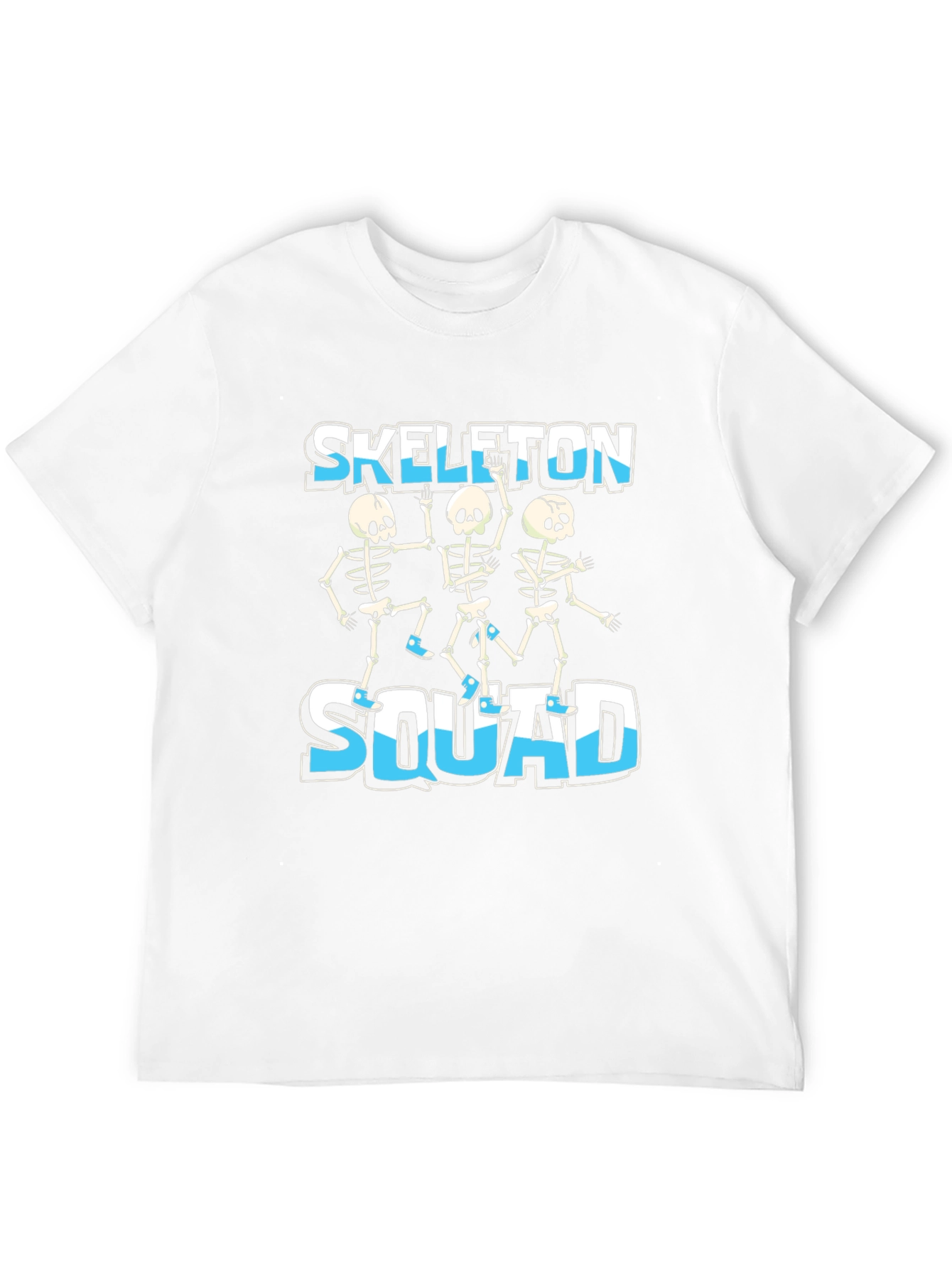 Skeleton Squad Graphic Tee - Fun Halloween Design