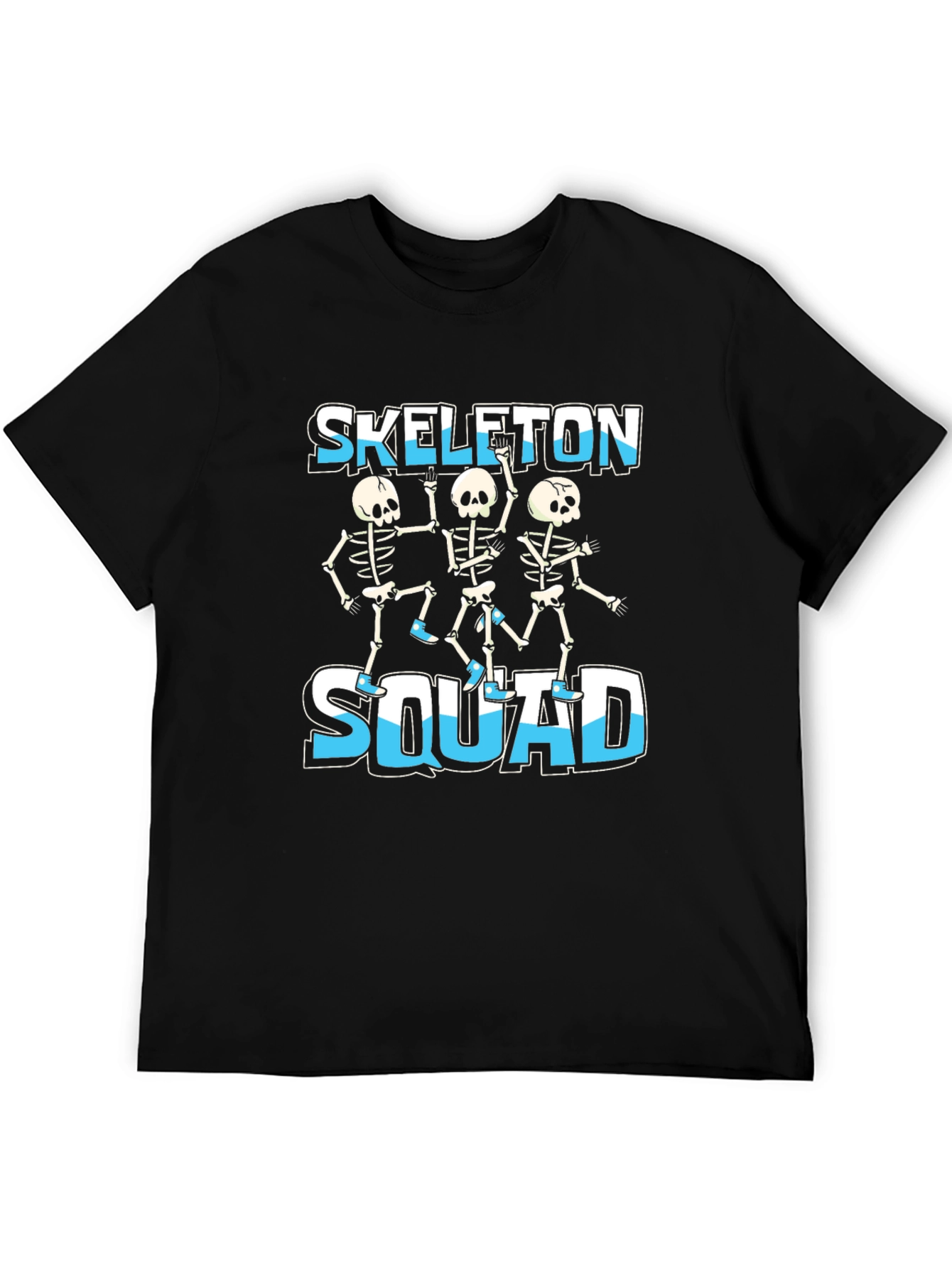 Skeleton Squad Graphic Tee - Fun Halloween Design