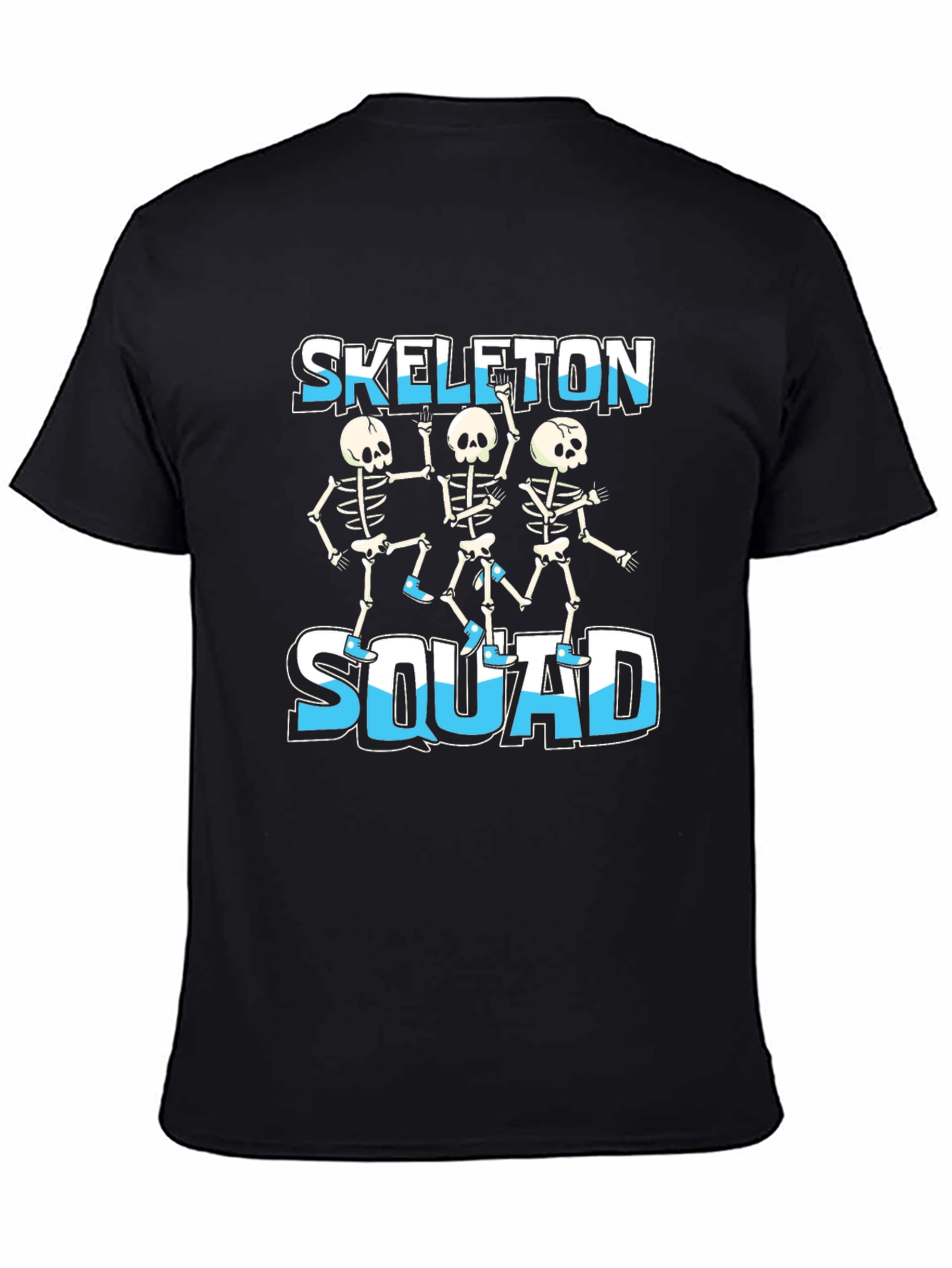 Skeleton Squad Graphic Tee - Fun Halloween Design