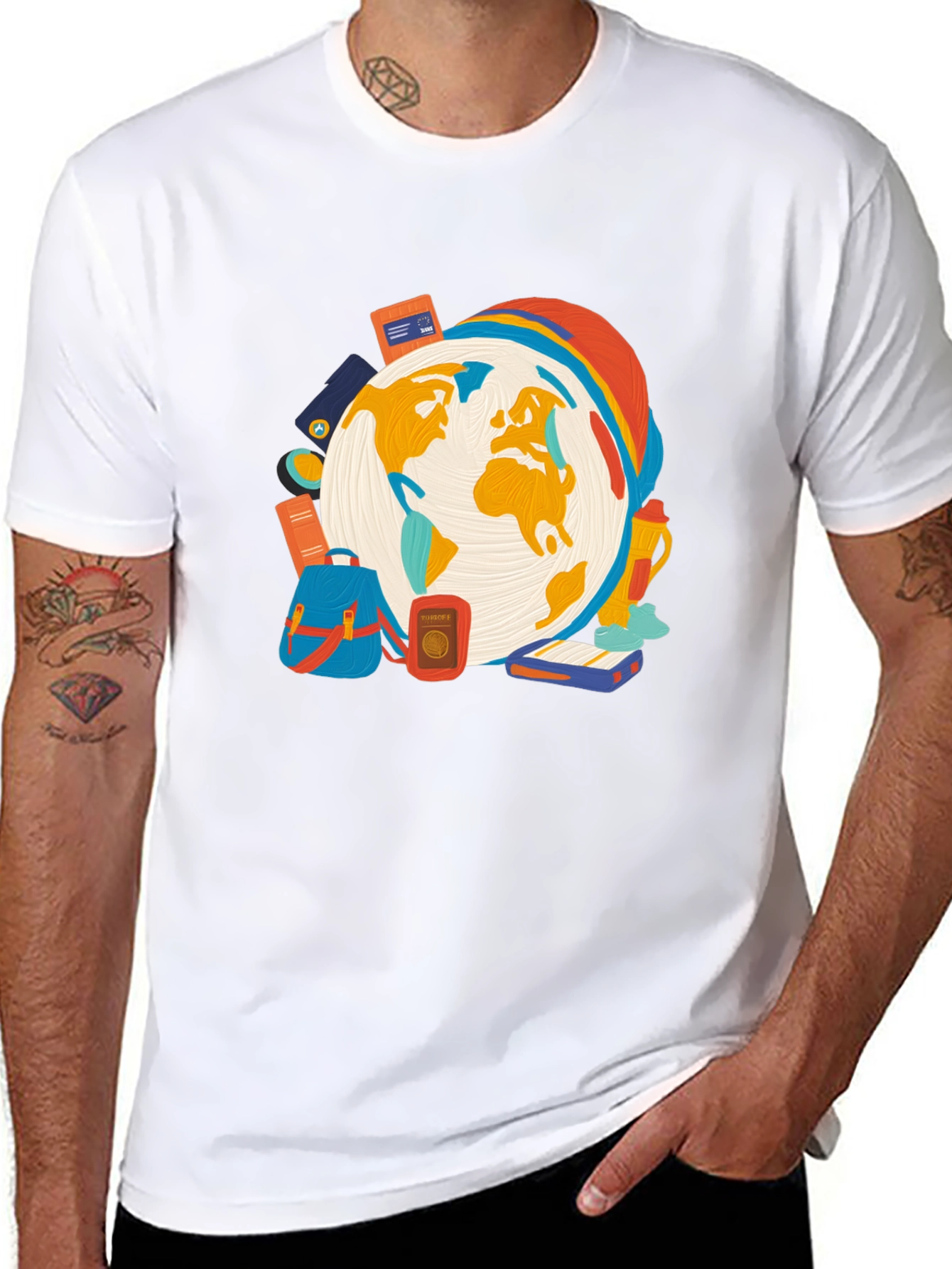 Travel Themed Graphic T-Shirt