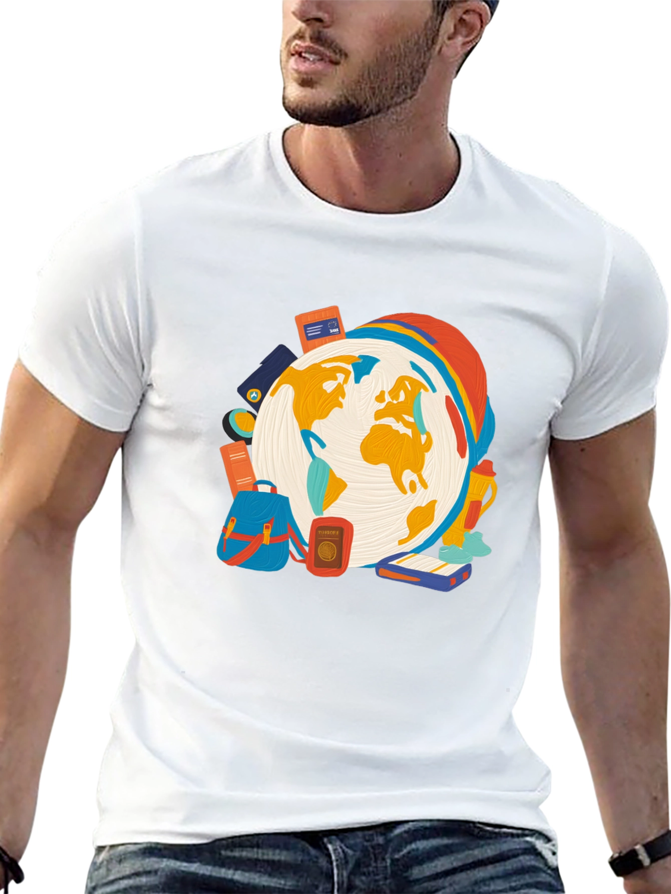 Travel Themed Graphic T-Shirt